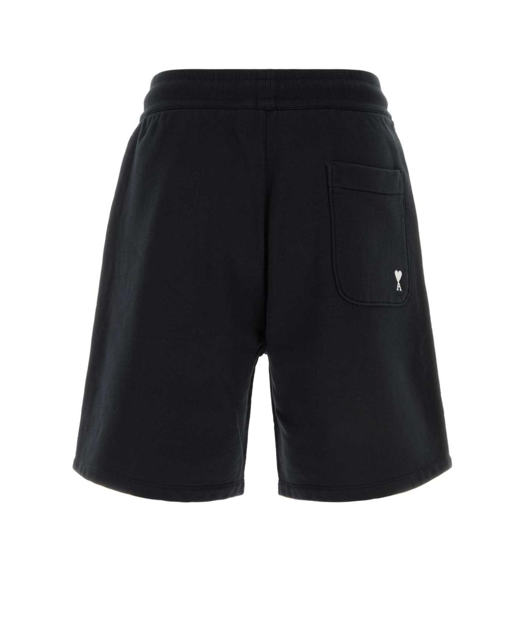 Ami Paris Черные хлопковые шорты, фото 2