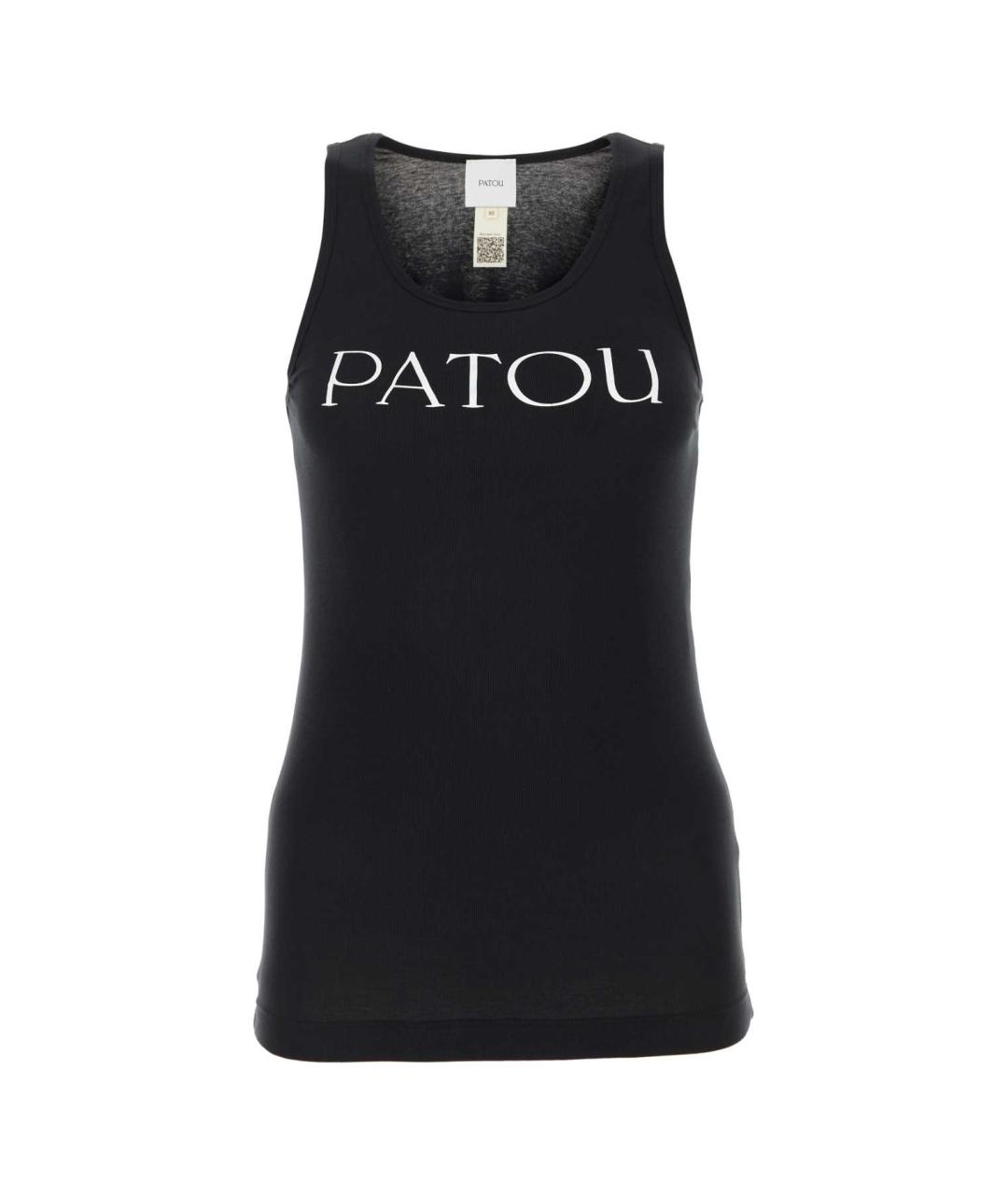 PATOU Черная хлопковая майка, фото 1