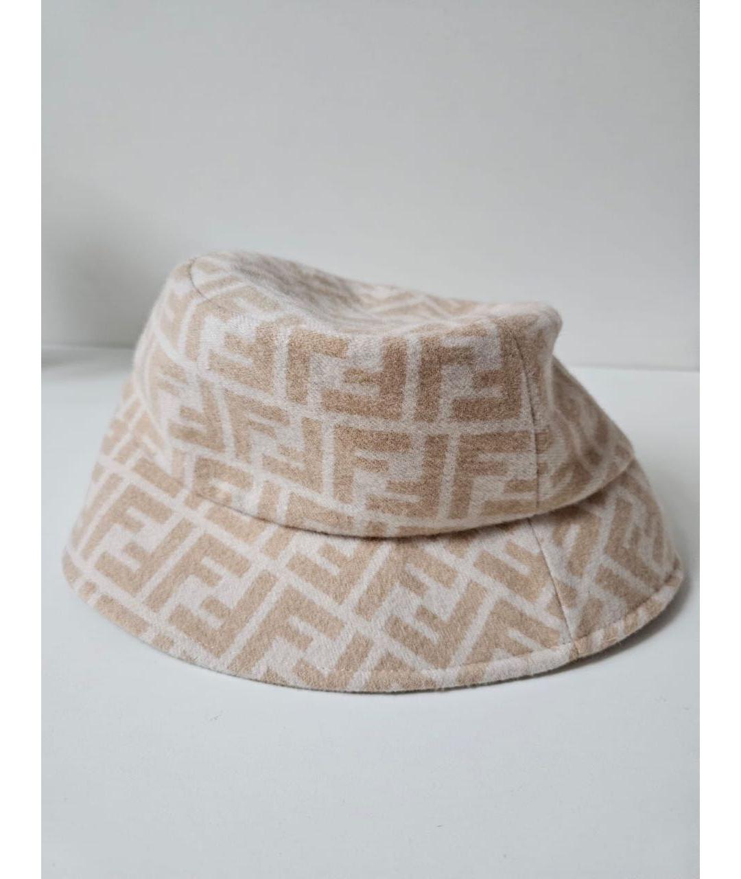 FENDI Бежевая шляпа, фото 3
