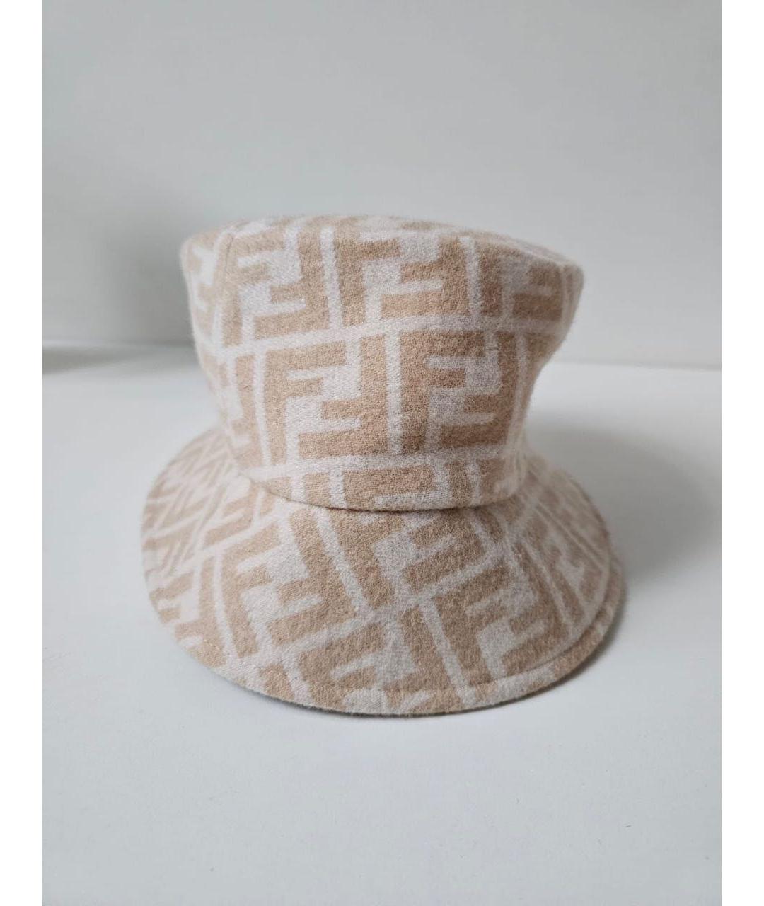 FENDI Бежевая шляпа, фото 2