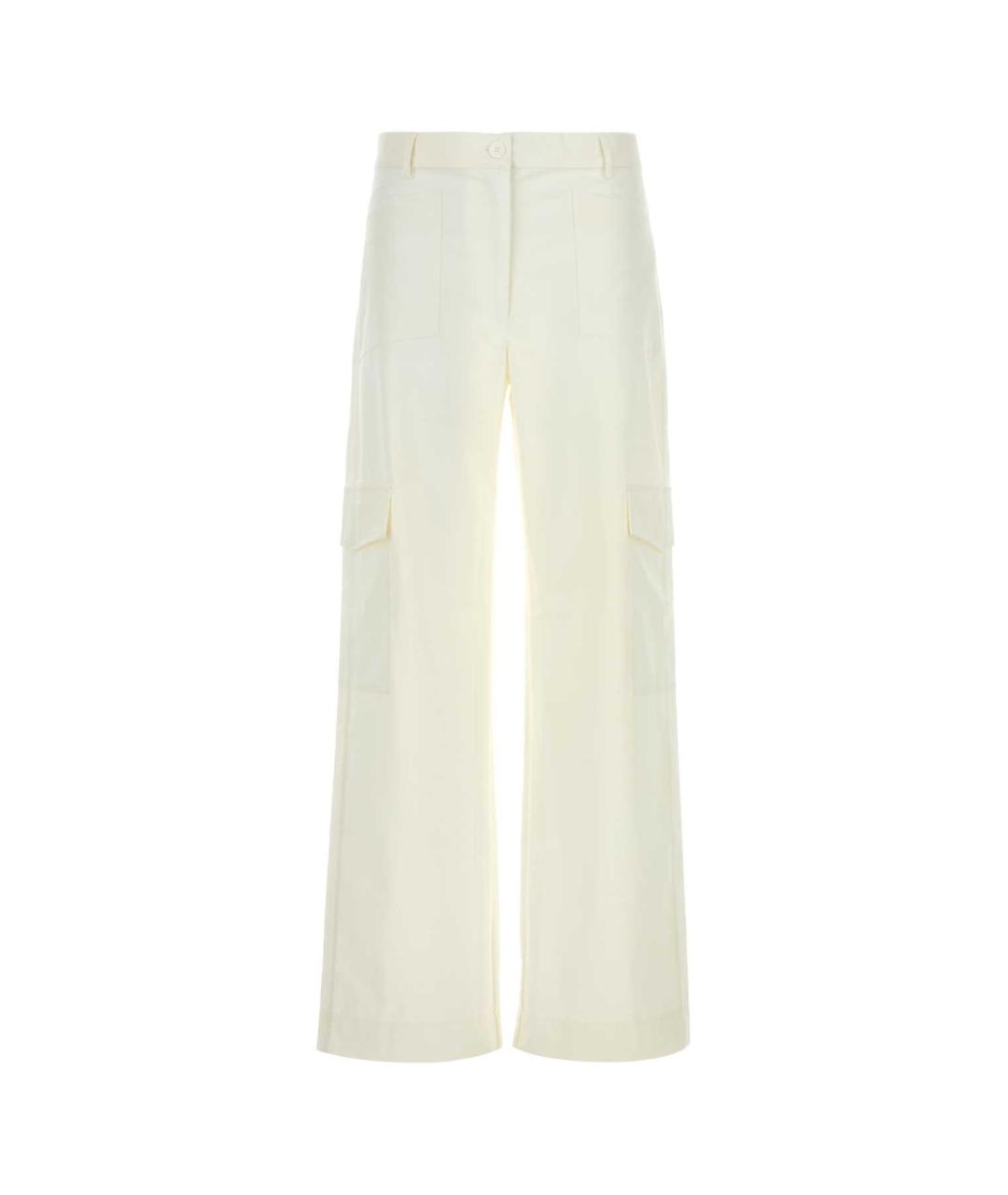 GIMAGUAS Белые полиэстеровые прямые брюки, фото 1