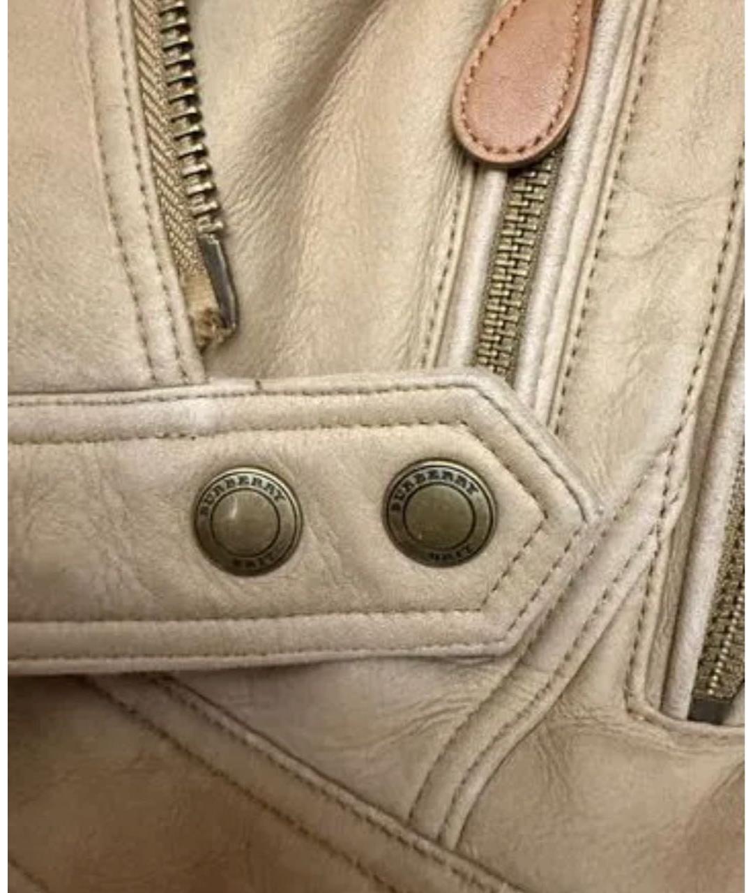 BURBERRY Бежевая замшевая дубленка, фото 3