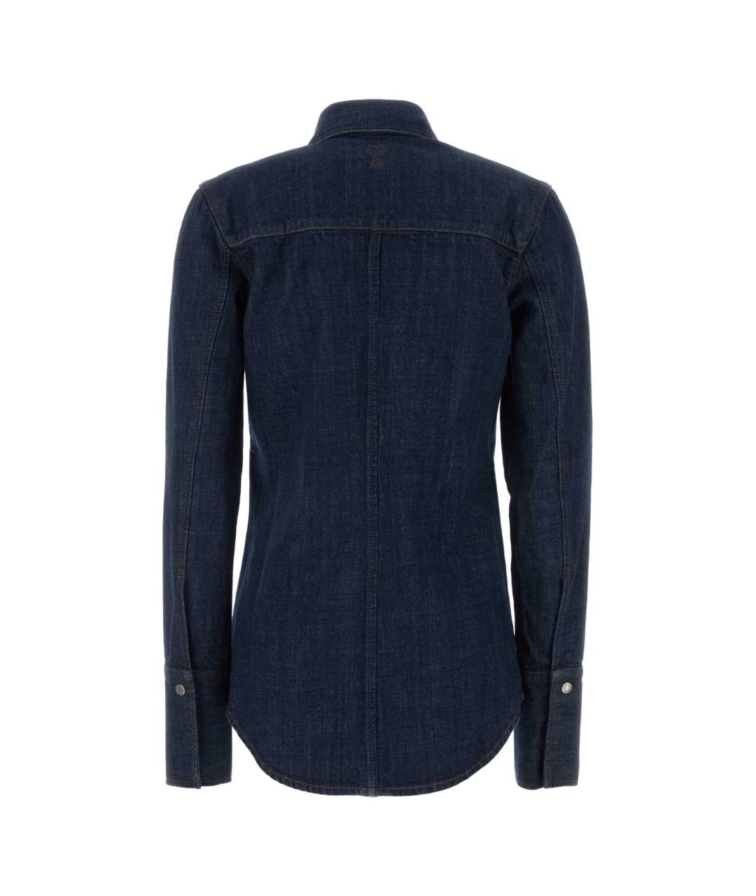 Ami Paris Синяя хлопковая рубашка, фото 2