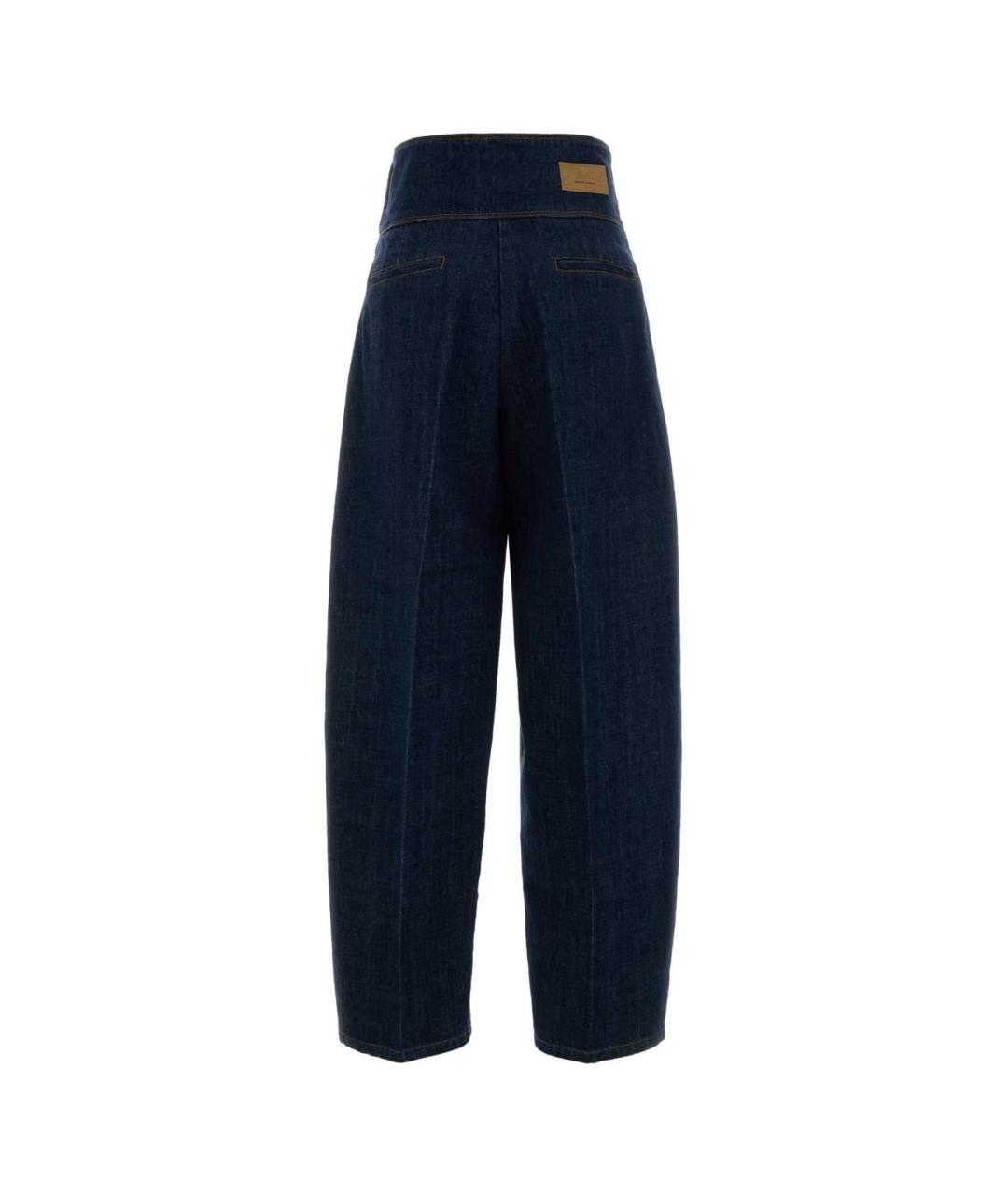 Ami Paris Синие хлопковые прямые джинсы, фото 2