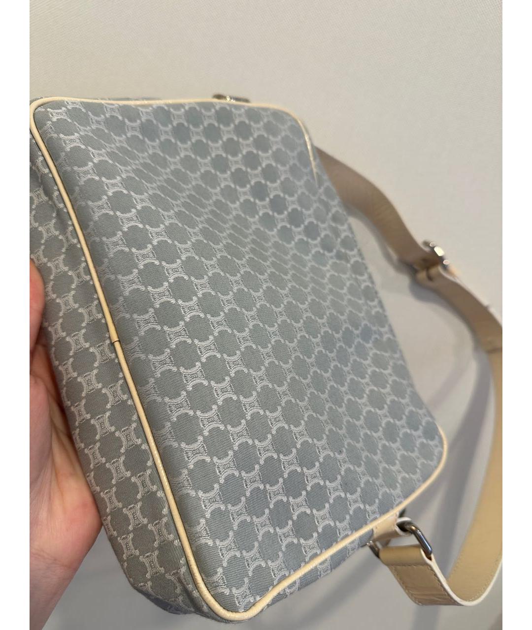 CELINE Голубая сумка через плечо, фото 6