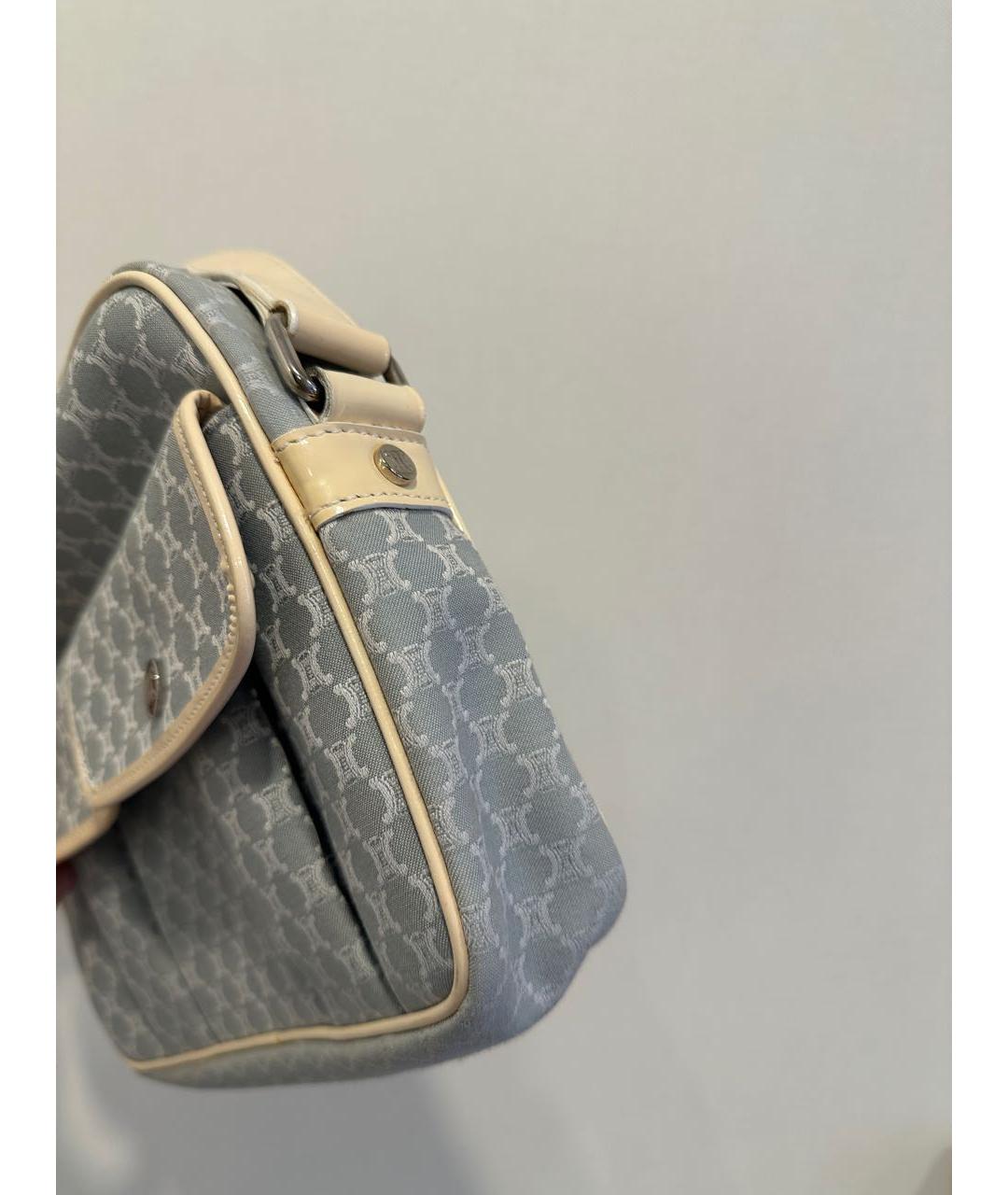 CELINE Голубая сумка через плечо, фото 4