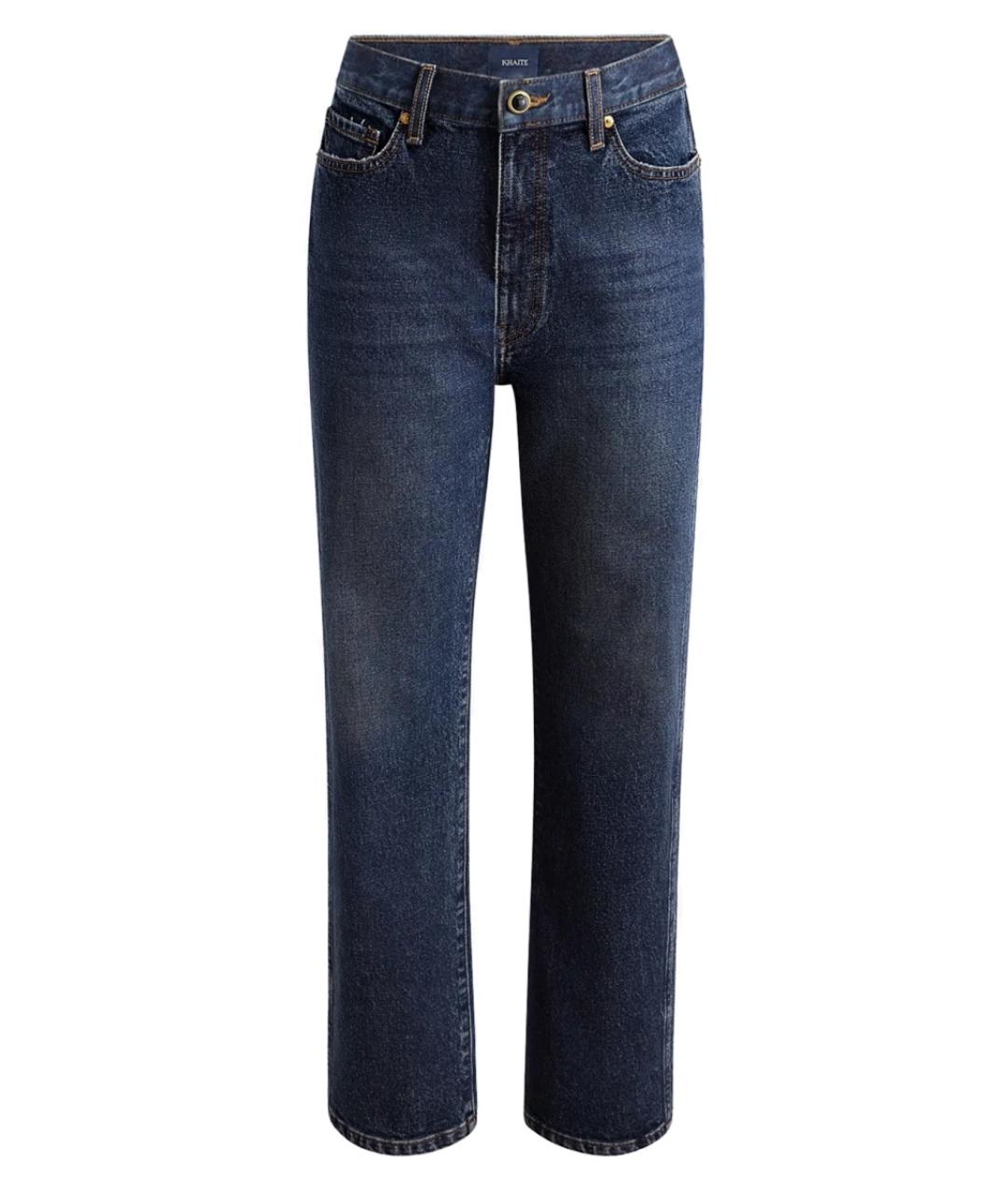 KHAITE Синие хлопковые прямые джинсы, фото 1