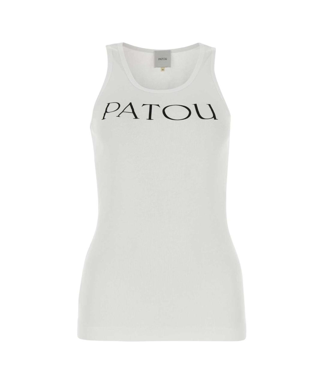 PATOU Белая хлопковая майка, фото 1
