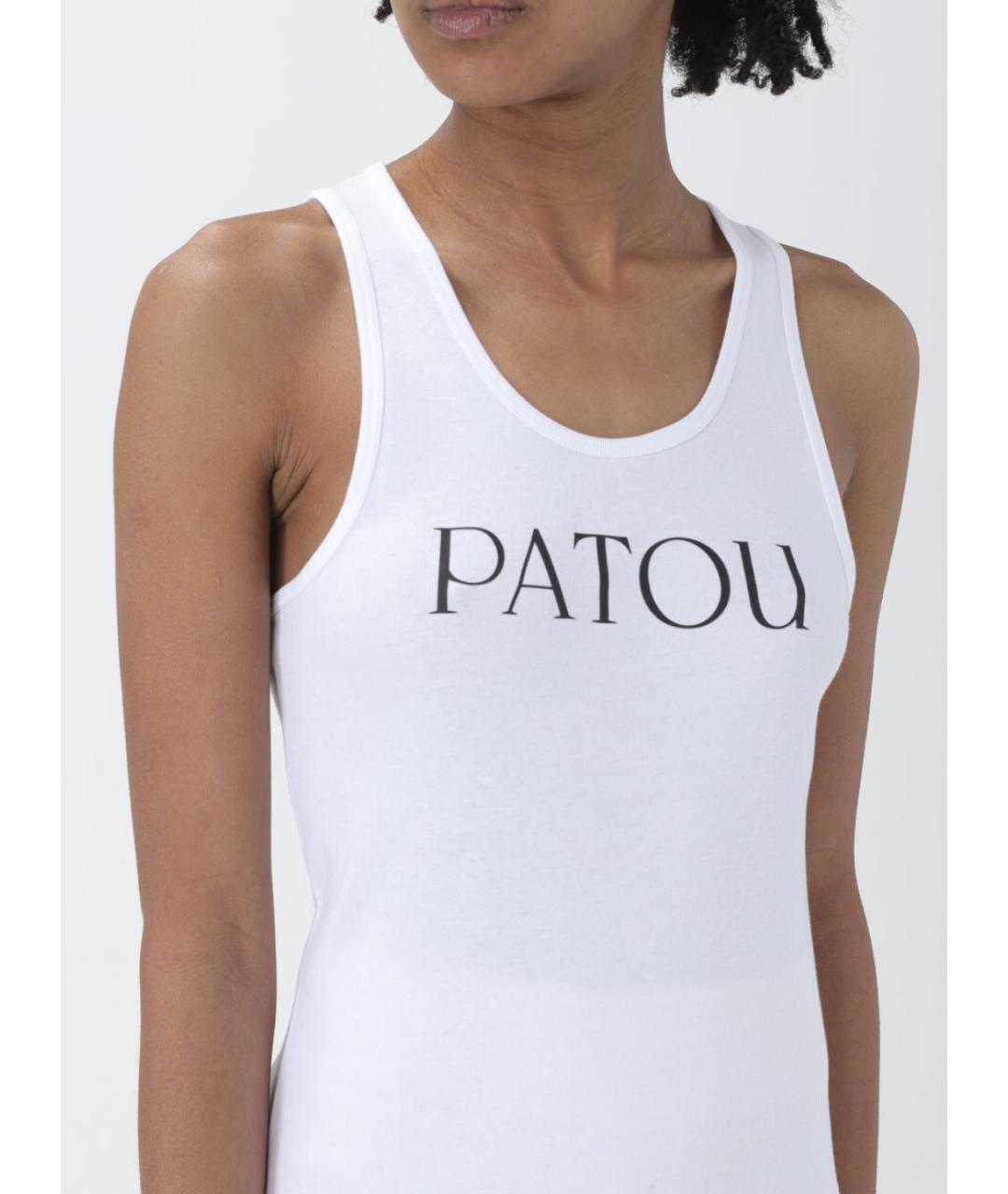 PATOU Белая хлопковая майка, фото 3