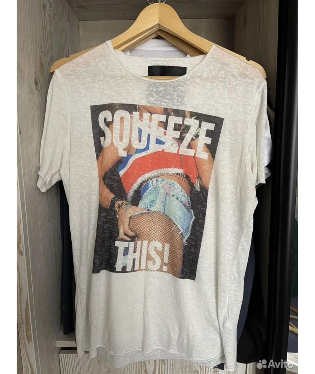 PHILIPP PLEIN Белая хлопковая футболка, фото 5