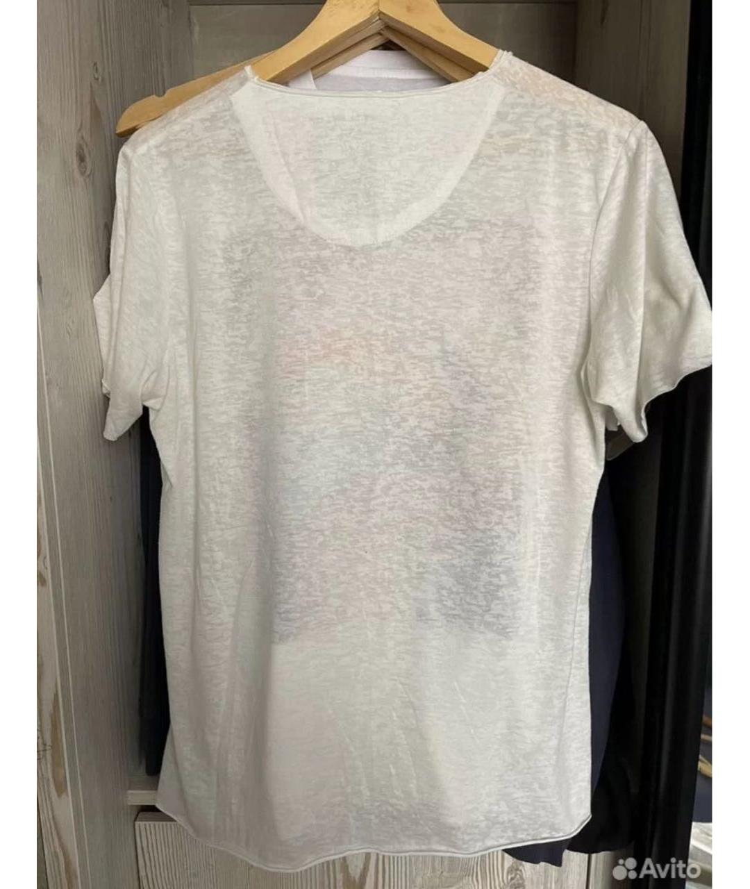 PHILIPP PLEIN Белая хлопковая футболка, фото 2