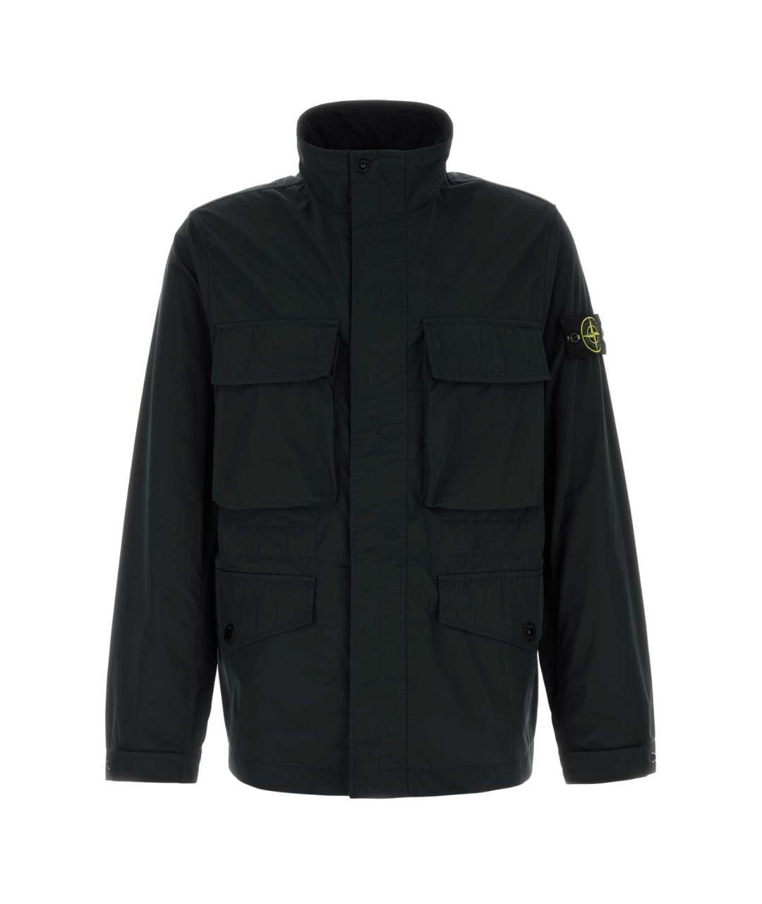 STONE ISLAND Черная полиэстеровая куртка, фото 1
