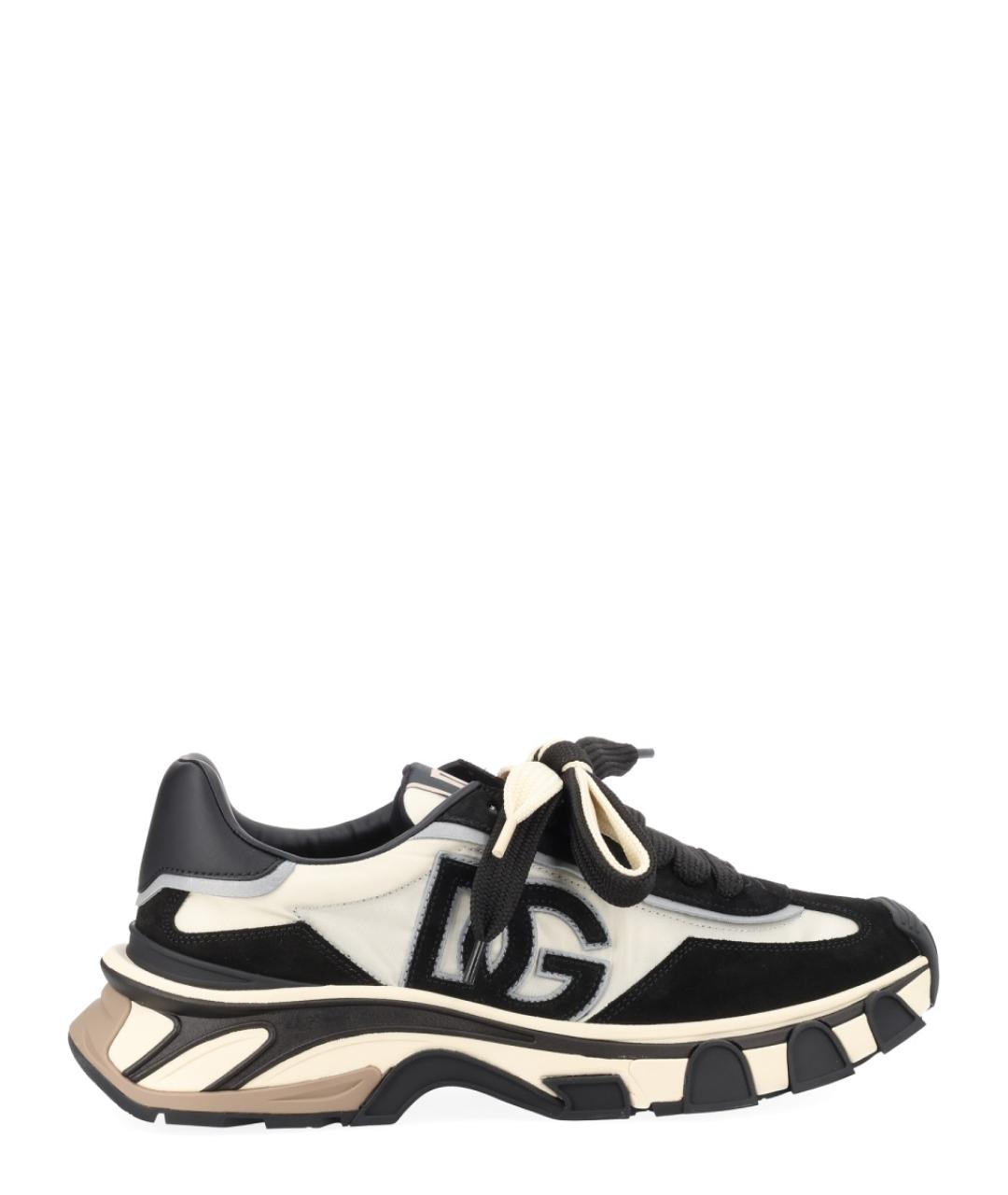 DOLCE&GABBANA Мульти текстильные низкие кроссовки / кеды, фото 1