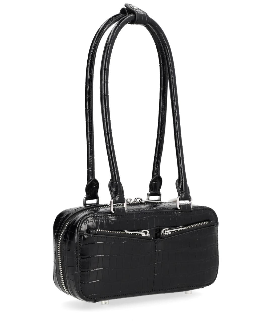 SELF-PORTRAIT Черная кожаная сумка через плечо, фото 3