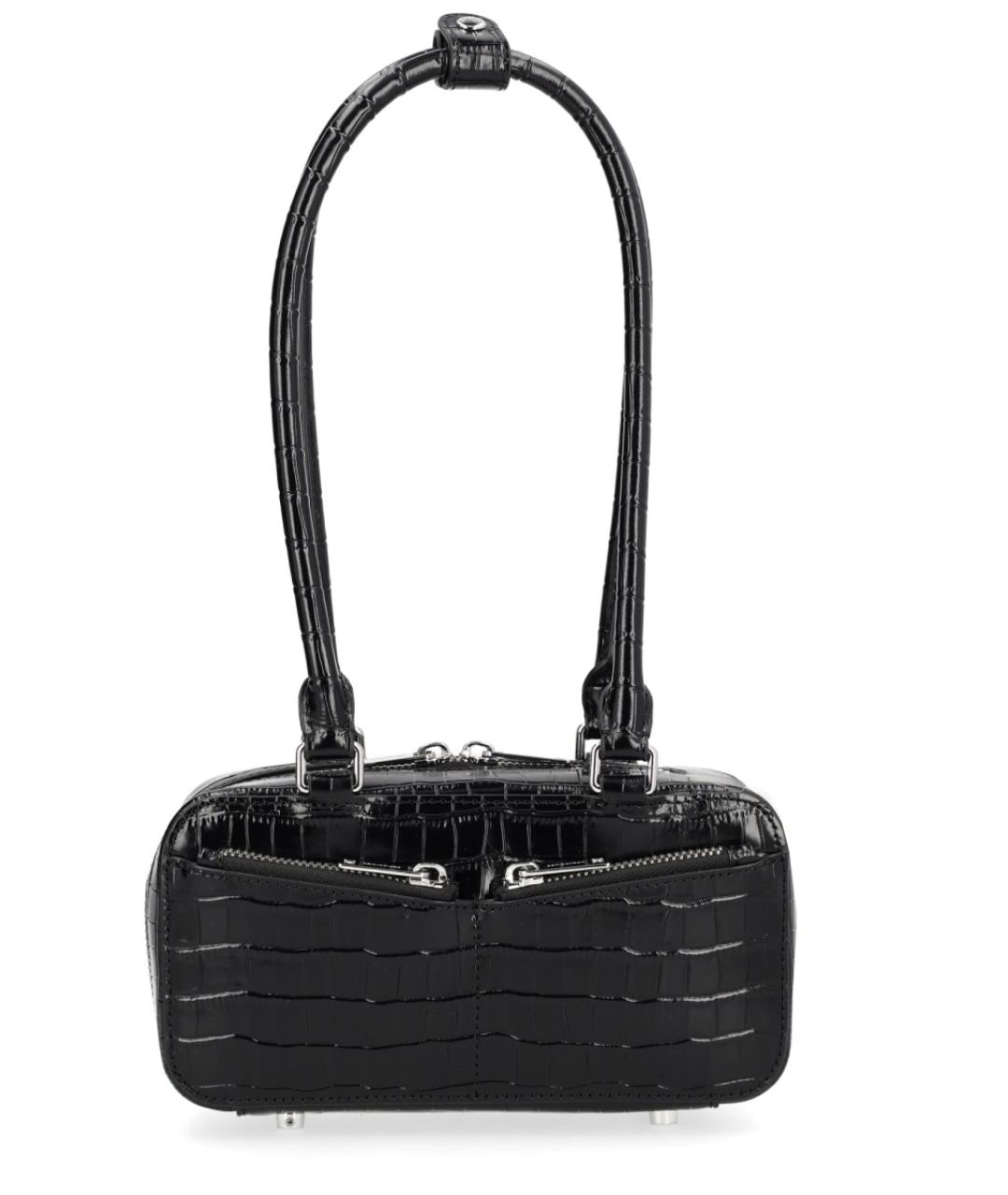 SELF-PORTRAIT Черная кожаная сумка через плечо, фото 1