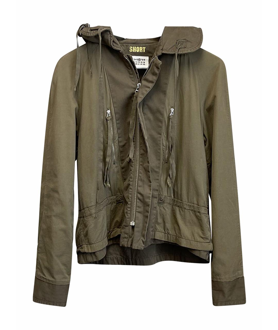 MM6 MAISON MARGIELA Хаки хлопковая куртка, фото 1