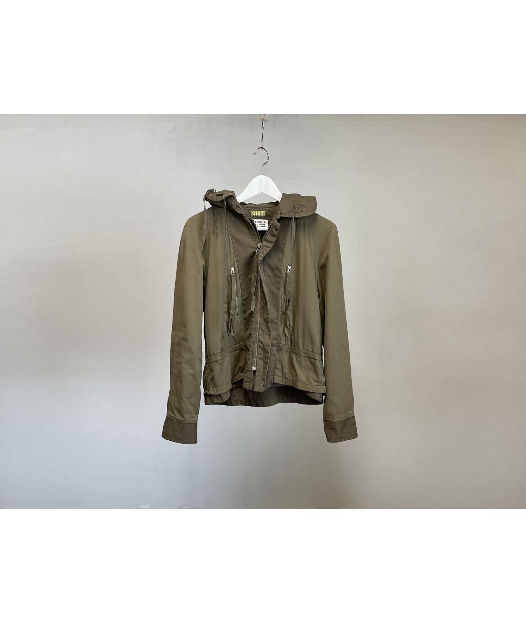 MM6 MAISON MARGIELA Хаки хлопковая куртка, фото 4