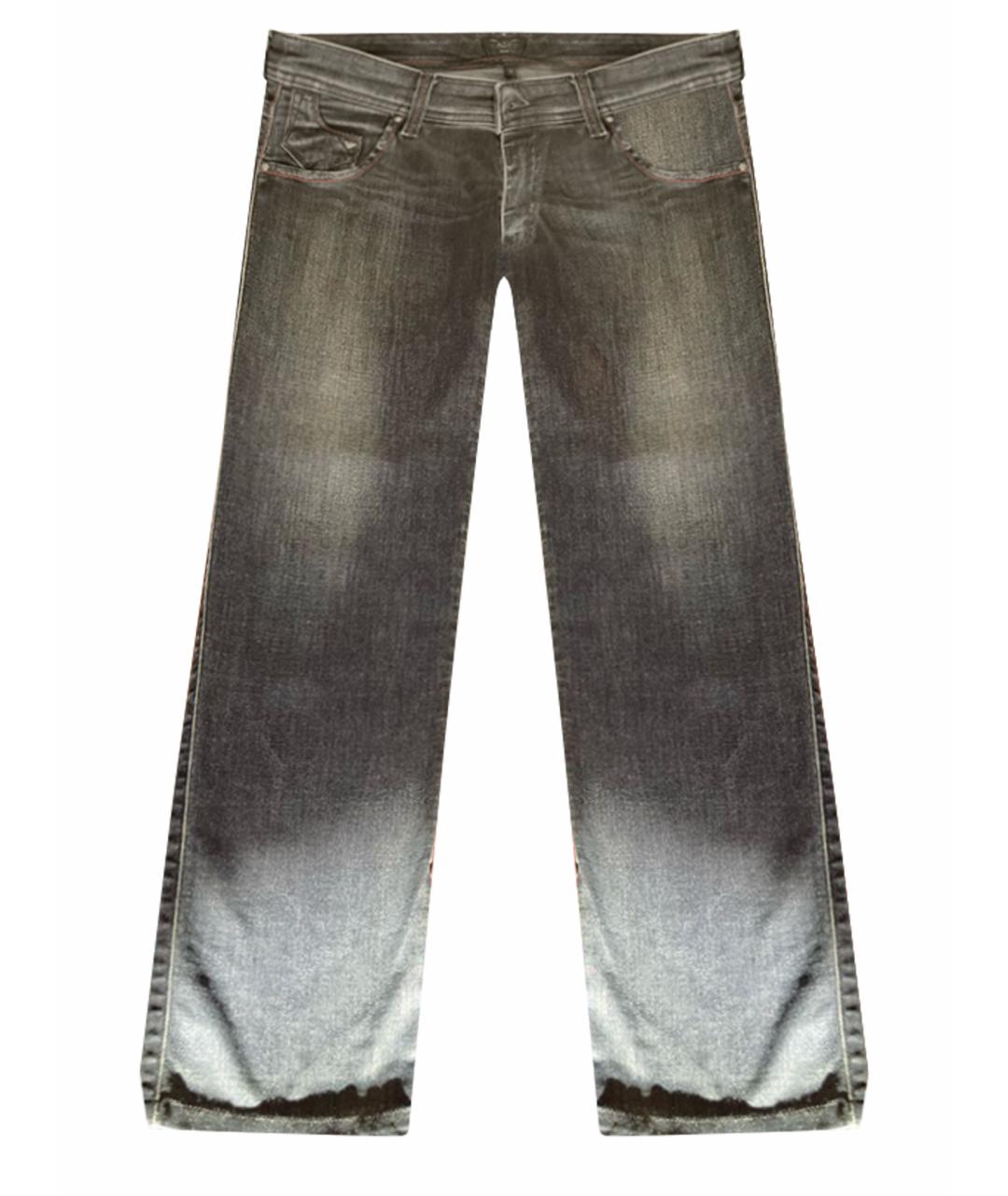 ARMANI JEANS Синие хлопко-эластановые прямые джинсы, фото 1