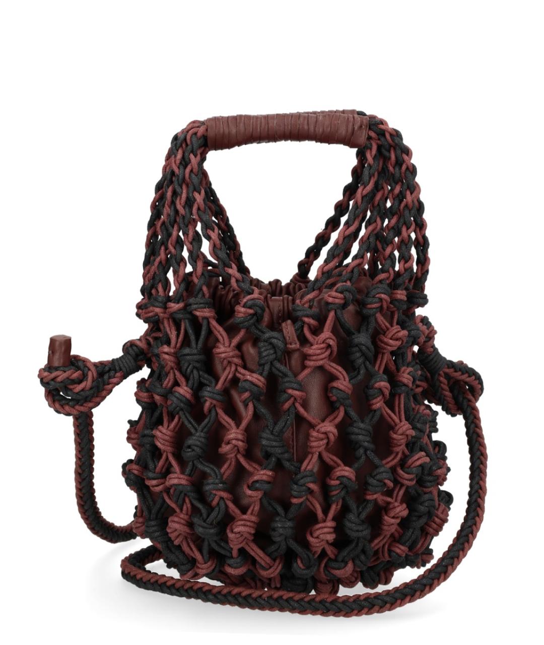 ALYSI Коричневая тканевая сумка через плечо, фото 3