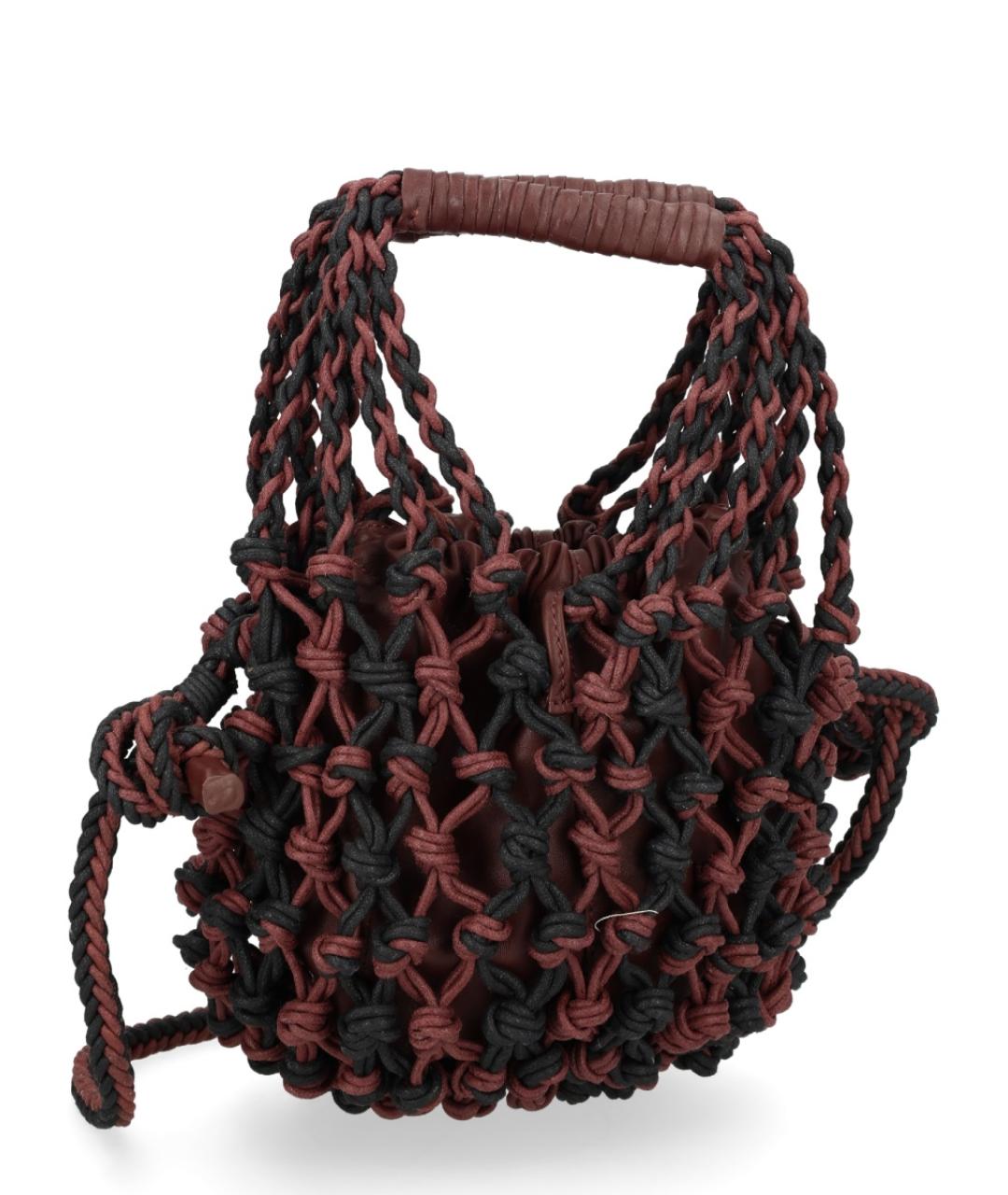 ALYSI Коричневая тканевая сумка через плечо, фото 1