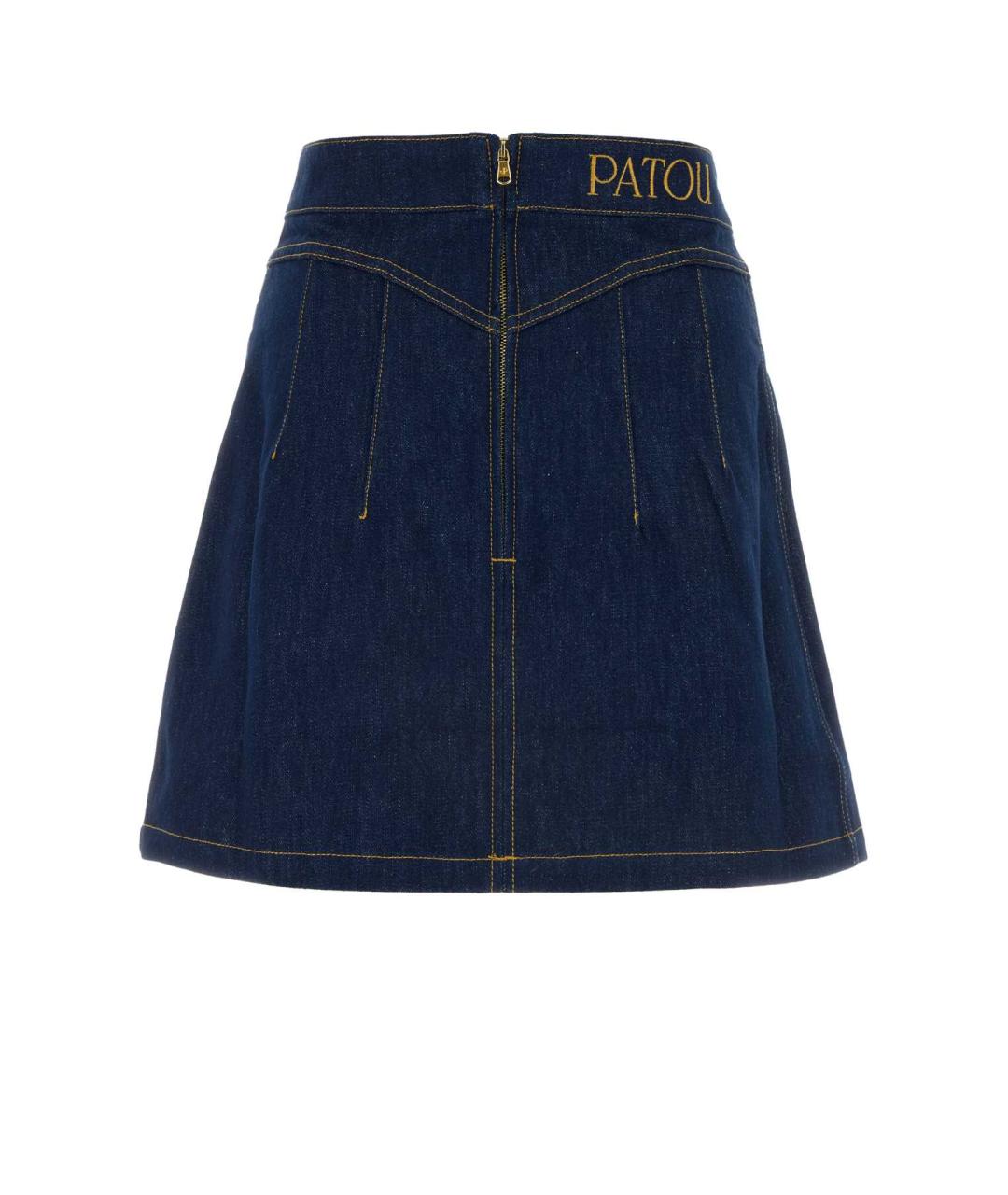 PATOU Синяя хлопковая юбка миди, фото 2