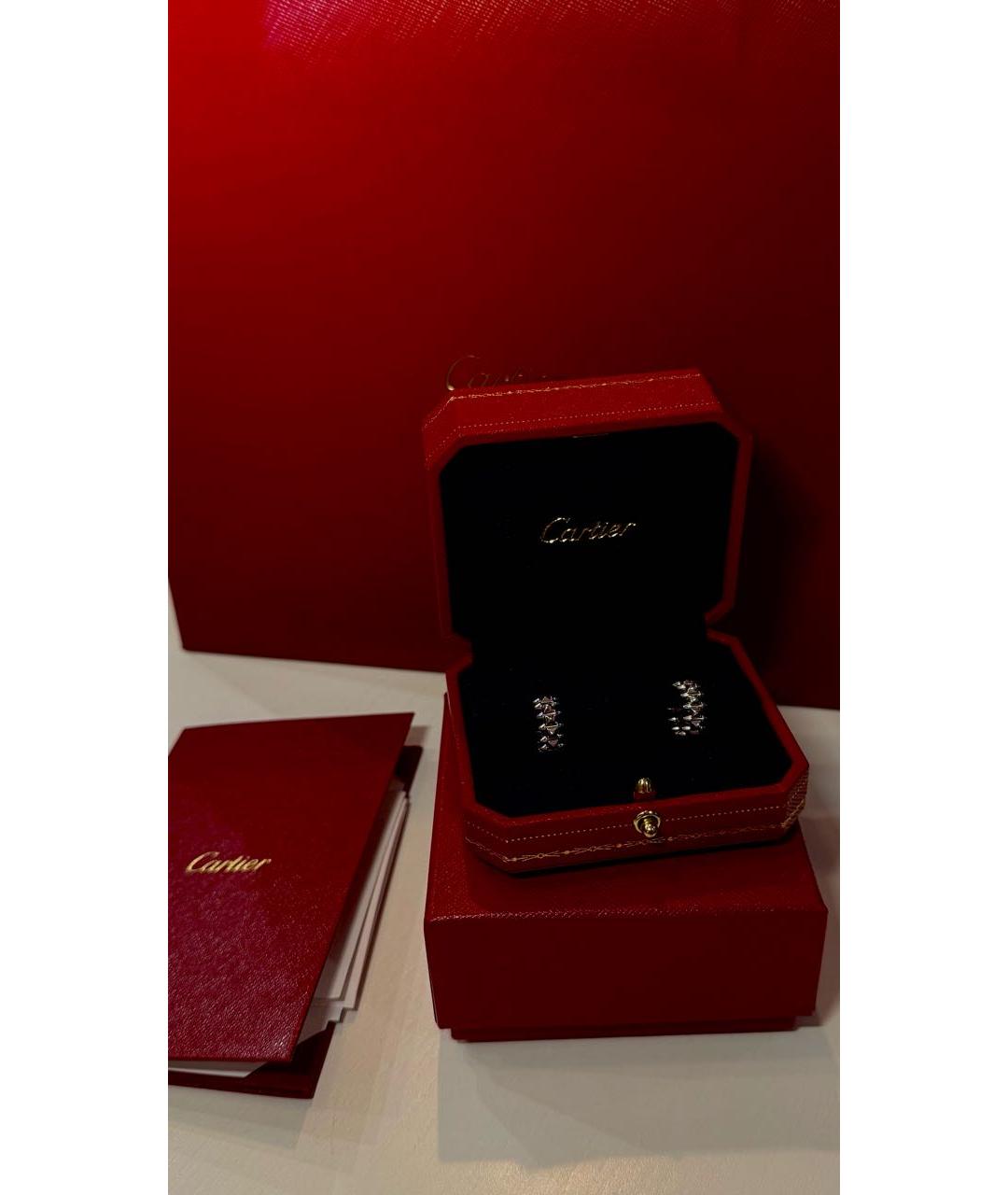 CARTIER Серебряные серьги из белого золота, фото 3