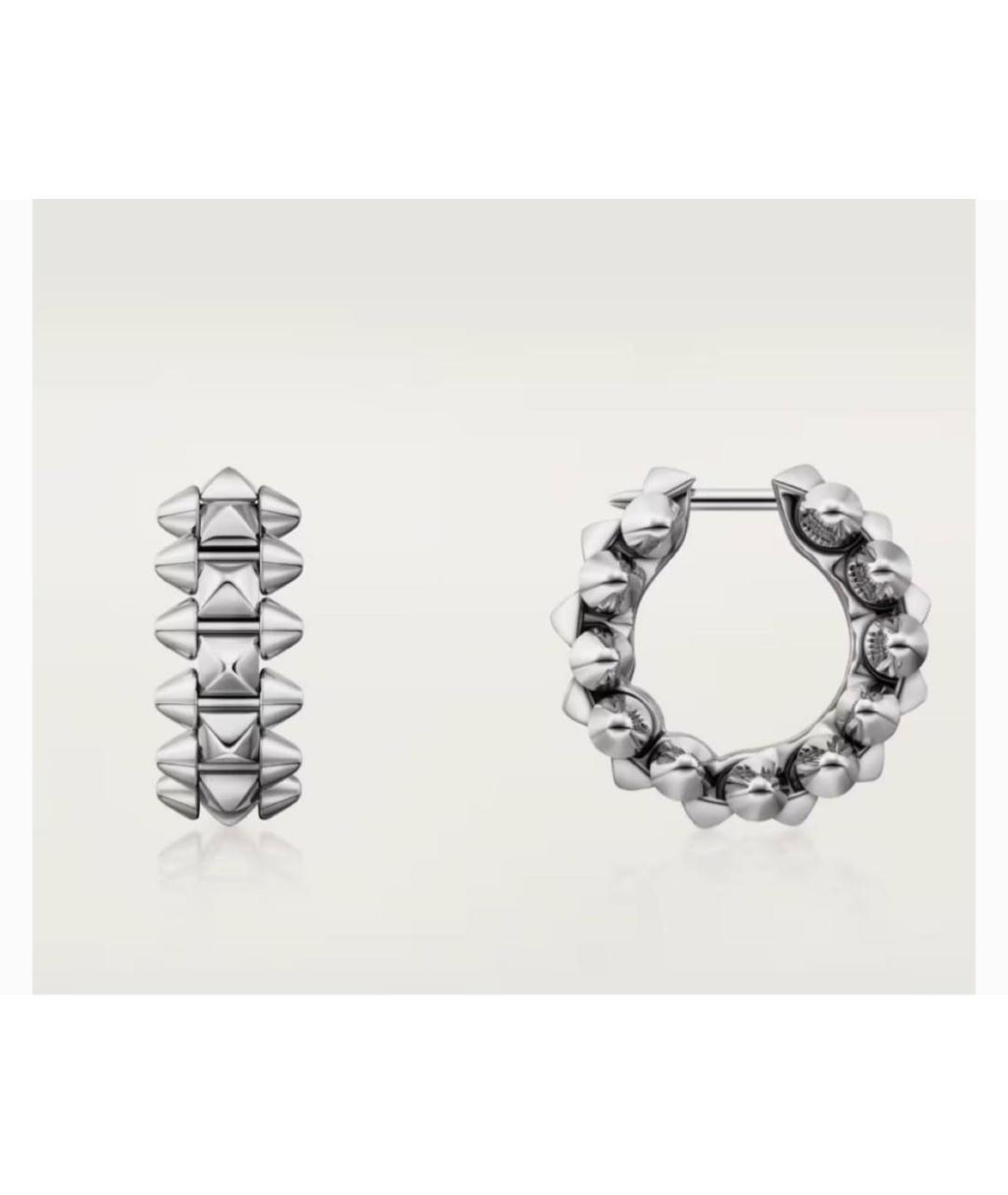 CARTIER Серебряные серьги из белого золота, фото 2