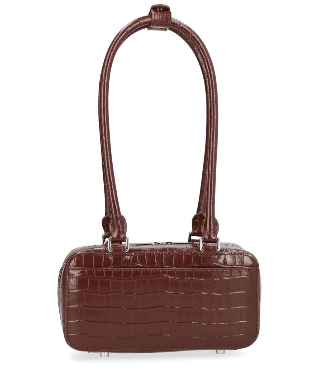 SELF-PORTRAIT Коричневая кожаная сумка через плечо, фото 3