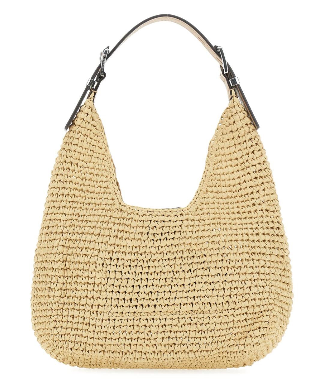 MICHAEL KORS Бежевая пелетеная сумка через плечо, фото 3