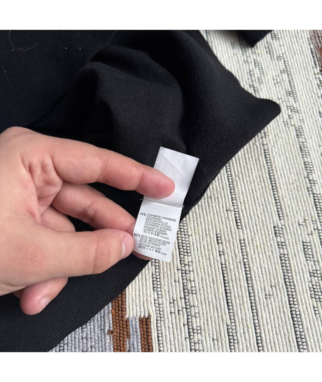 BRUNELLO CUCINELLI Черный шелковый джемпер / свитер, фото 4