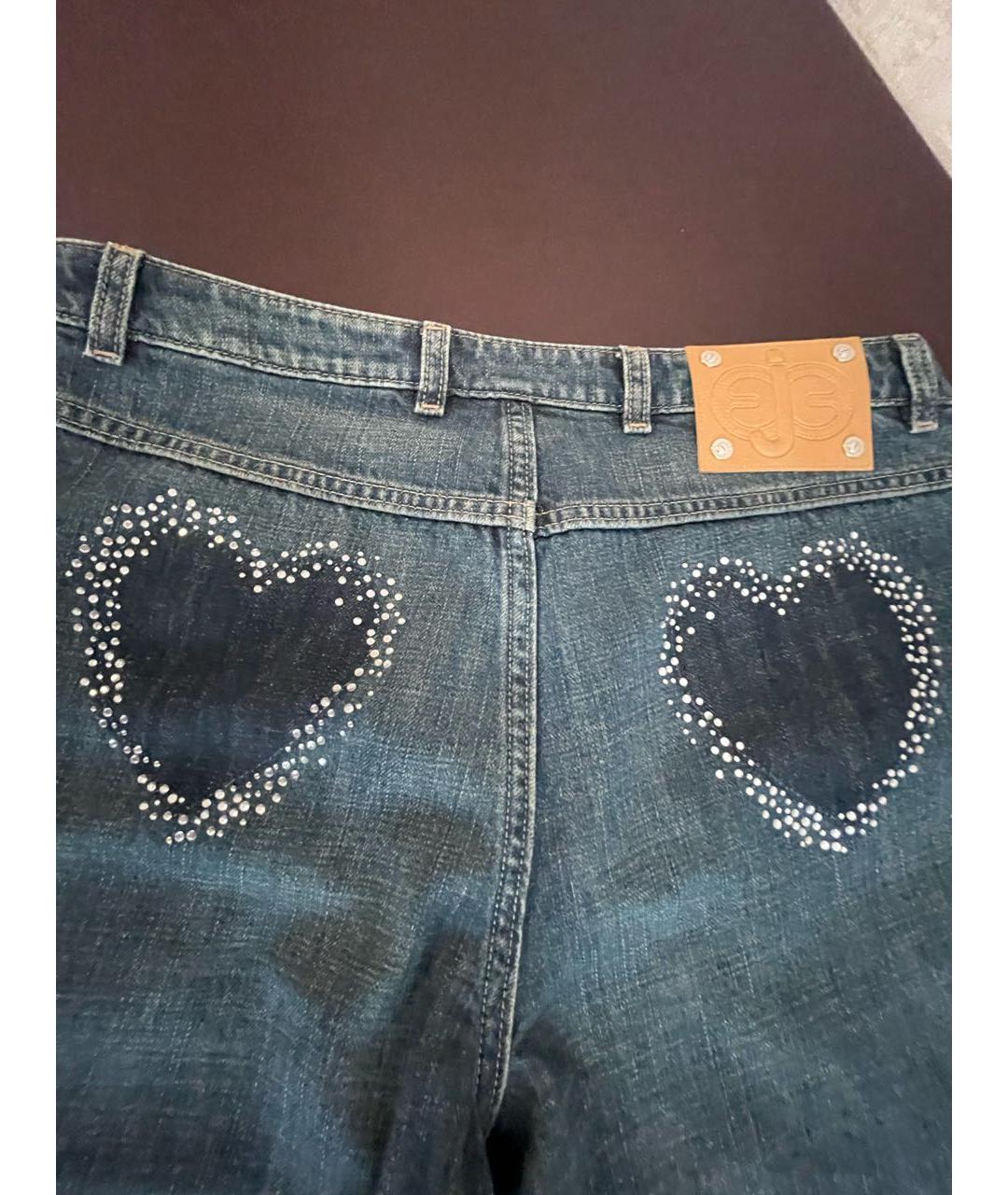 ESCADA Синие хлопковые прямые джинсы, фото 2