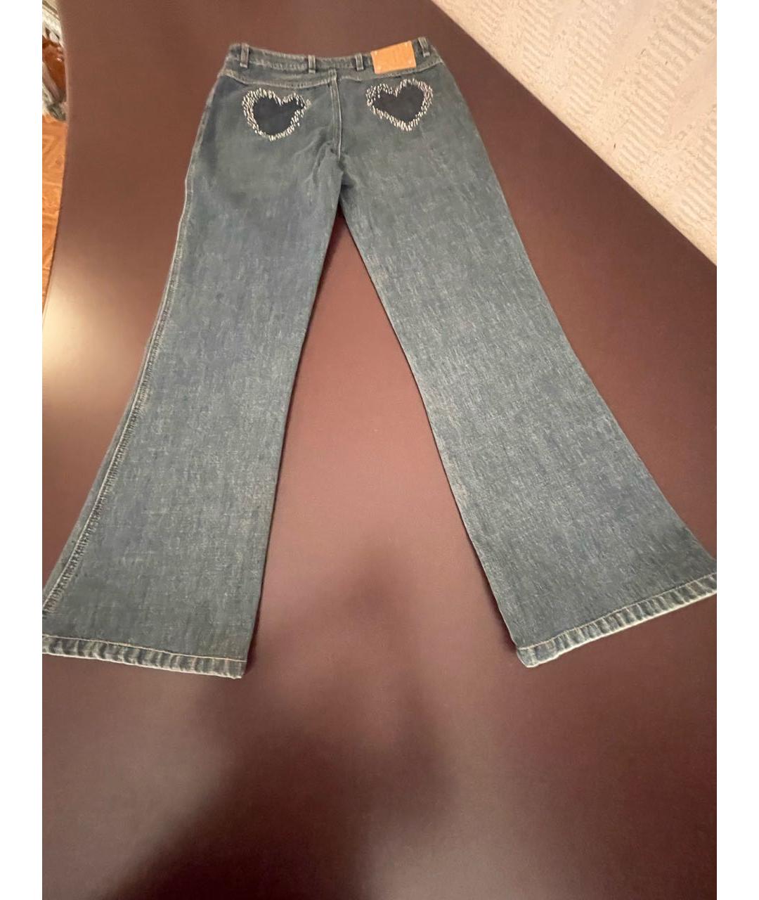 ESCADA Синие хлопковые прямые джинсы, фото 8