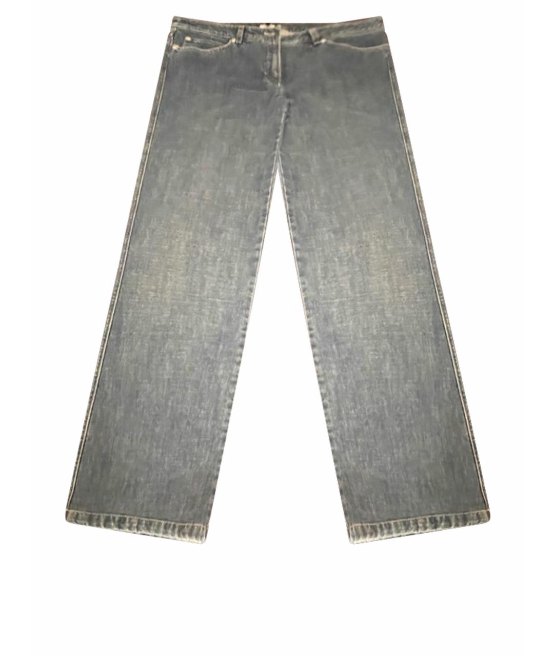 ESCADA Синие хлопковые прямые джинсы, фото 1