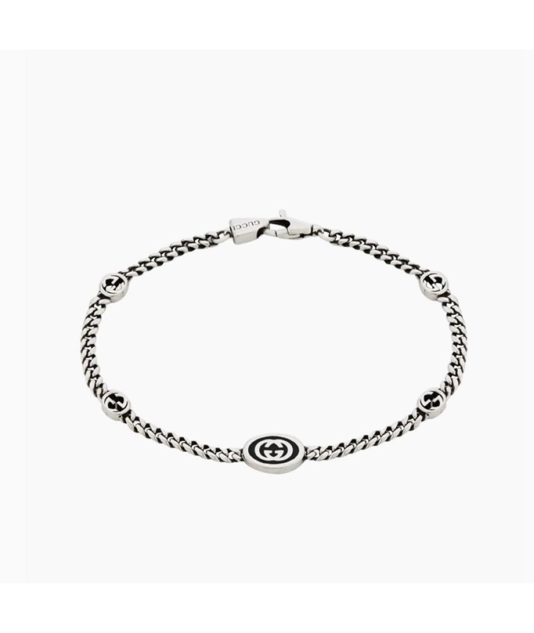 GUCCI Серебрянный серебряный браслет, фото 8