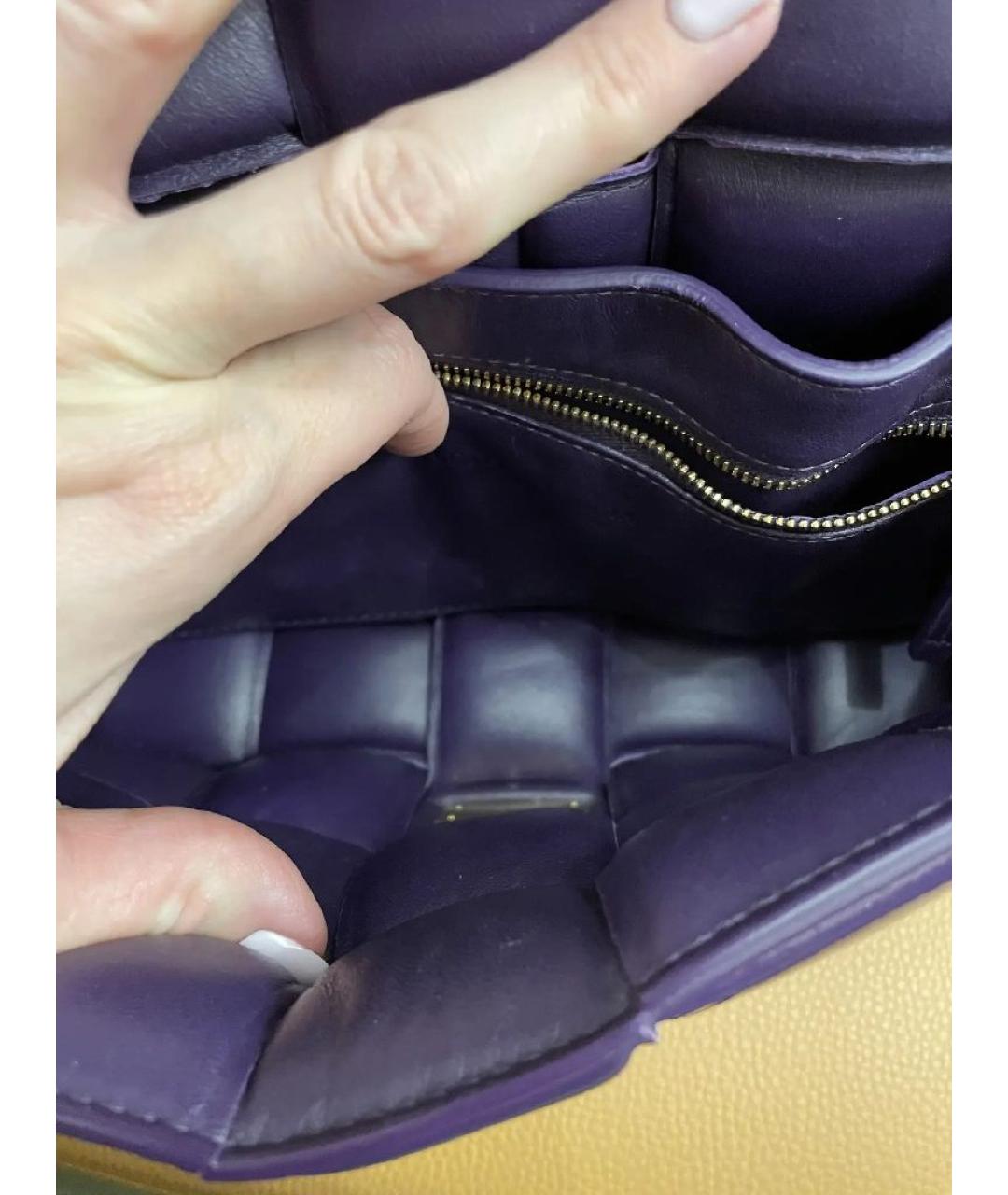 BOTTEGA VENETA Фиолетовая сумка через плечо из лакированной кожи, фото 6