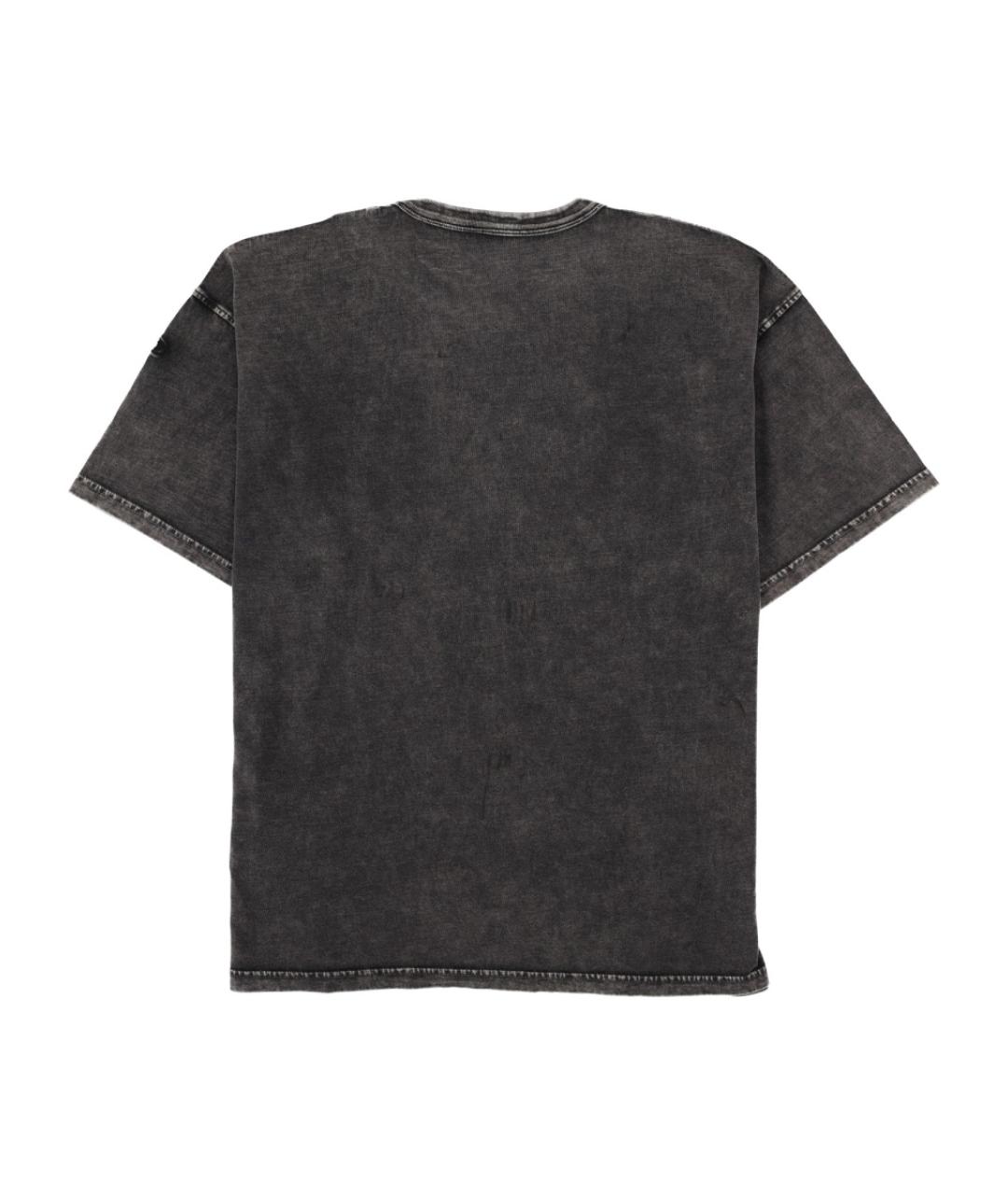 DIESEL Серая хлопковая футболка, фото 2