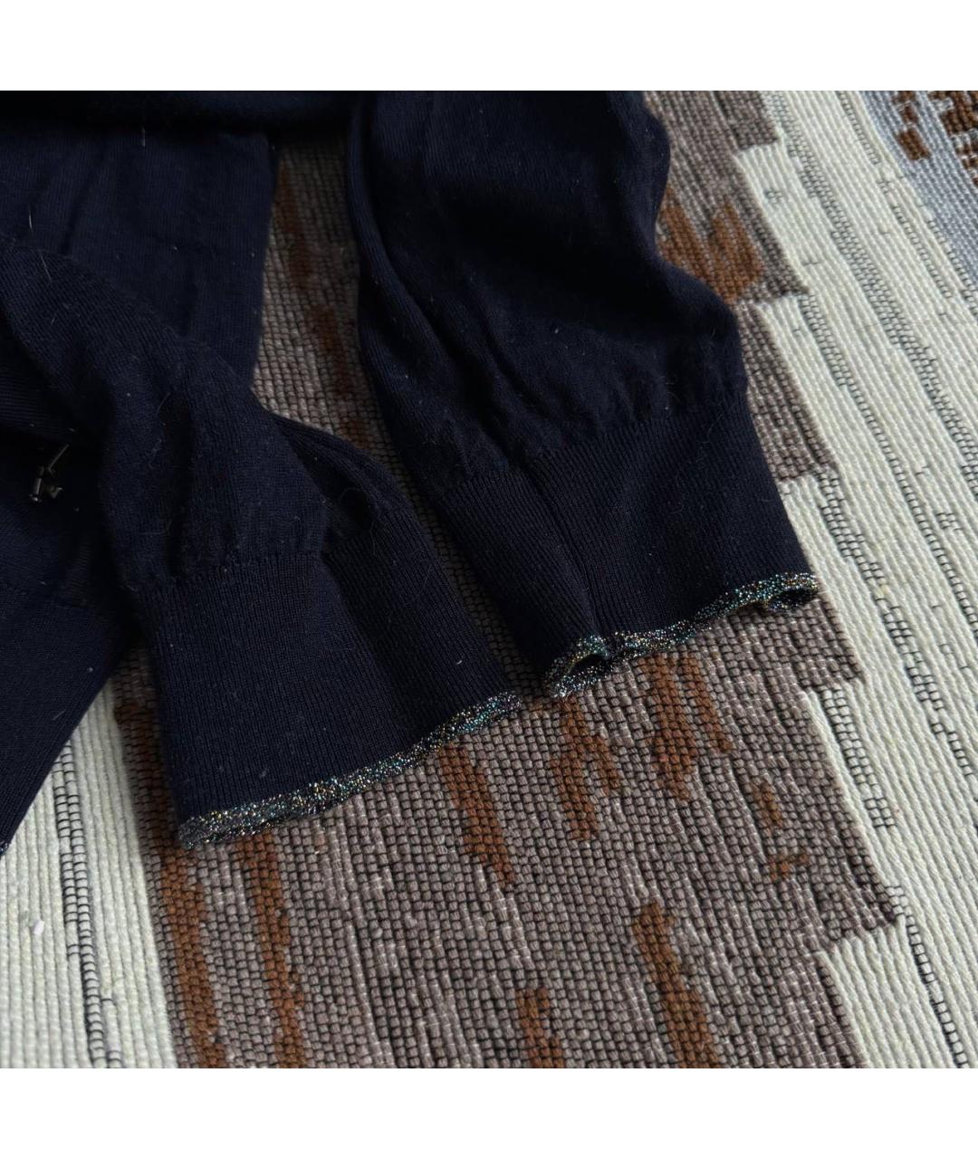 KENZO Темно-синий шерстяной джемпер / свитер, фото 3