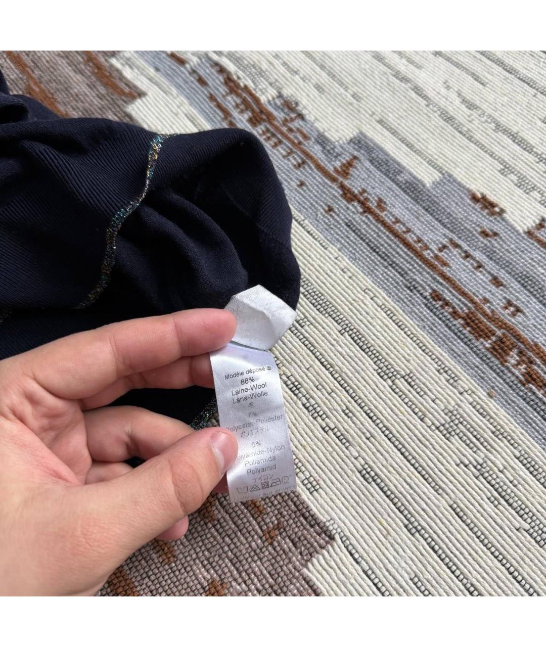 KENZO Темно-синий шерстяной джемпер / свитер, фото 5