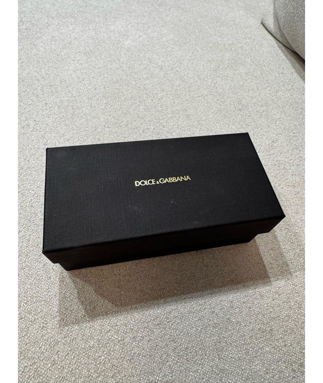 DOLCE&GABBANA Черные металлические солнцезащитные очки, фото 4