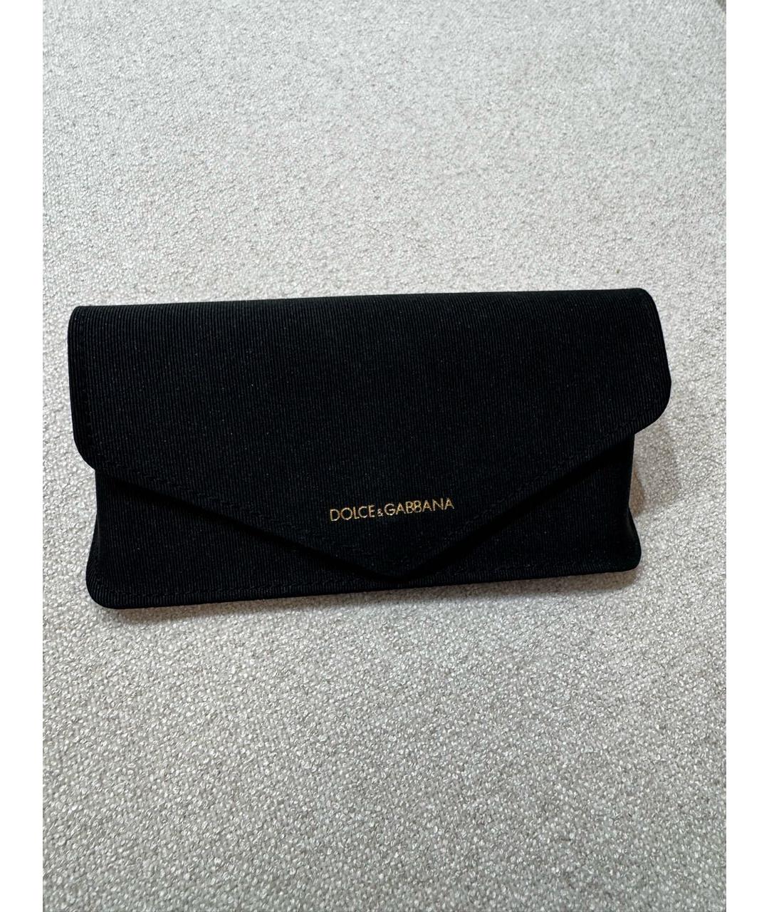 DOLCE&GABBANA Черные металлические солнцезащитные очки, фото 7