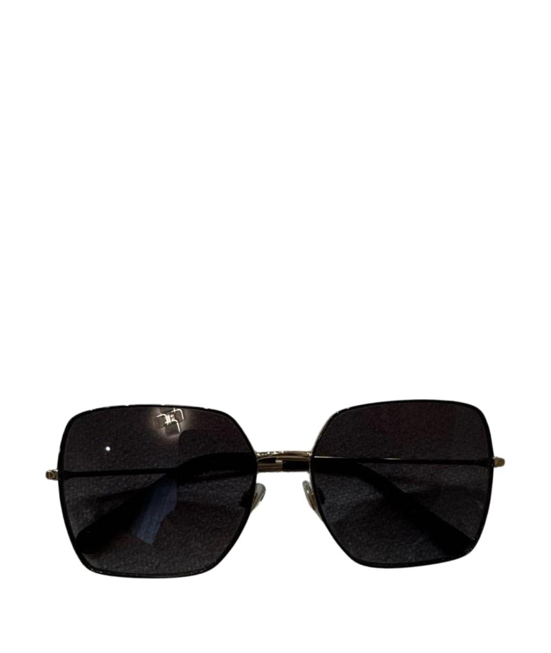 DOLCE&GABBANA Черные металлические солнцезащитные очки, фото 1