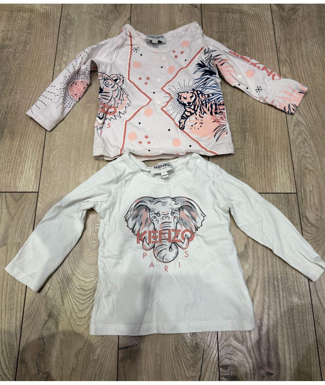 KENZO Розовый хлопковый футболка / топ, фото 5