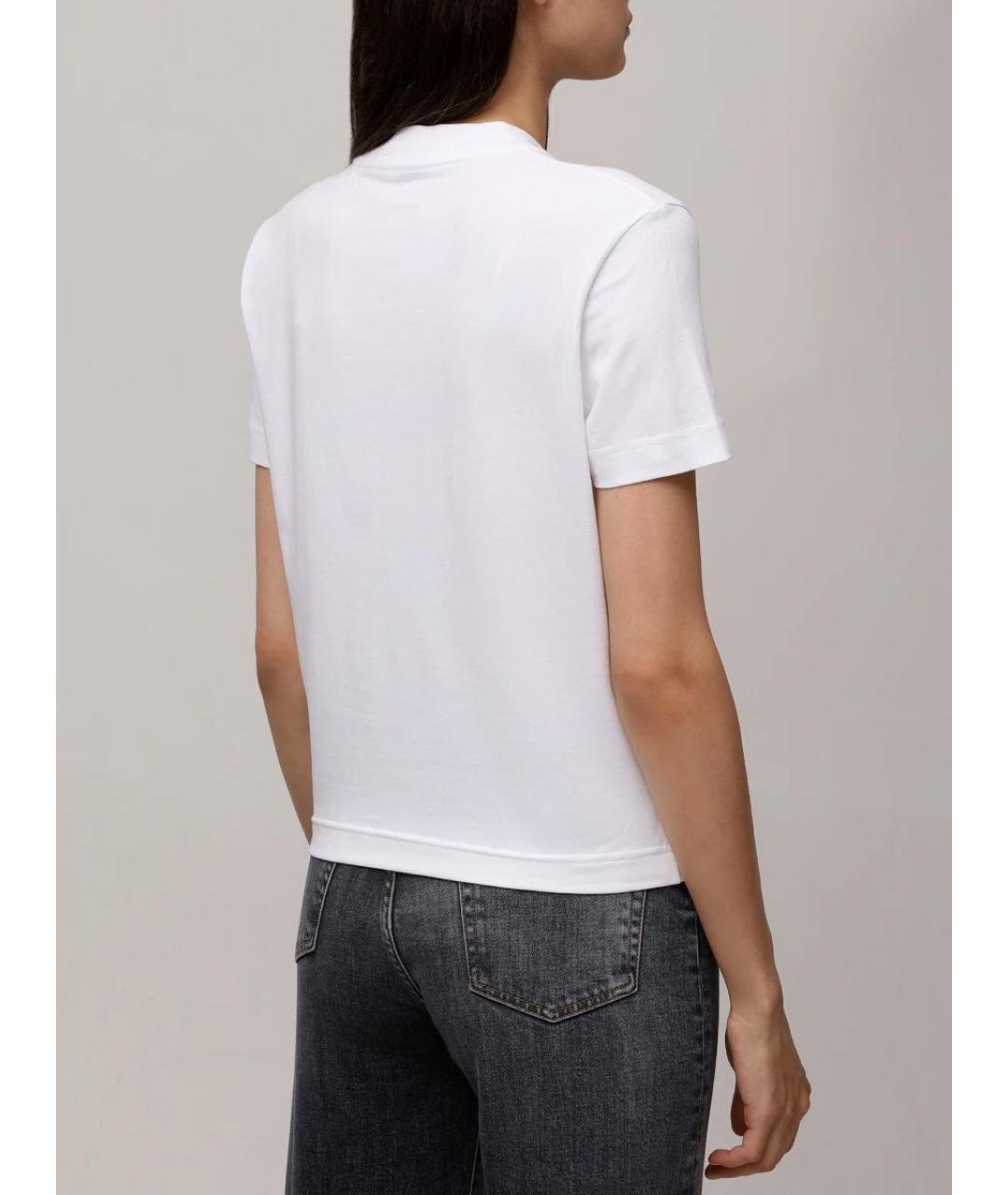 JACQUEMUS Белая хлопковая футболка, фото 3