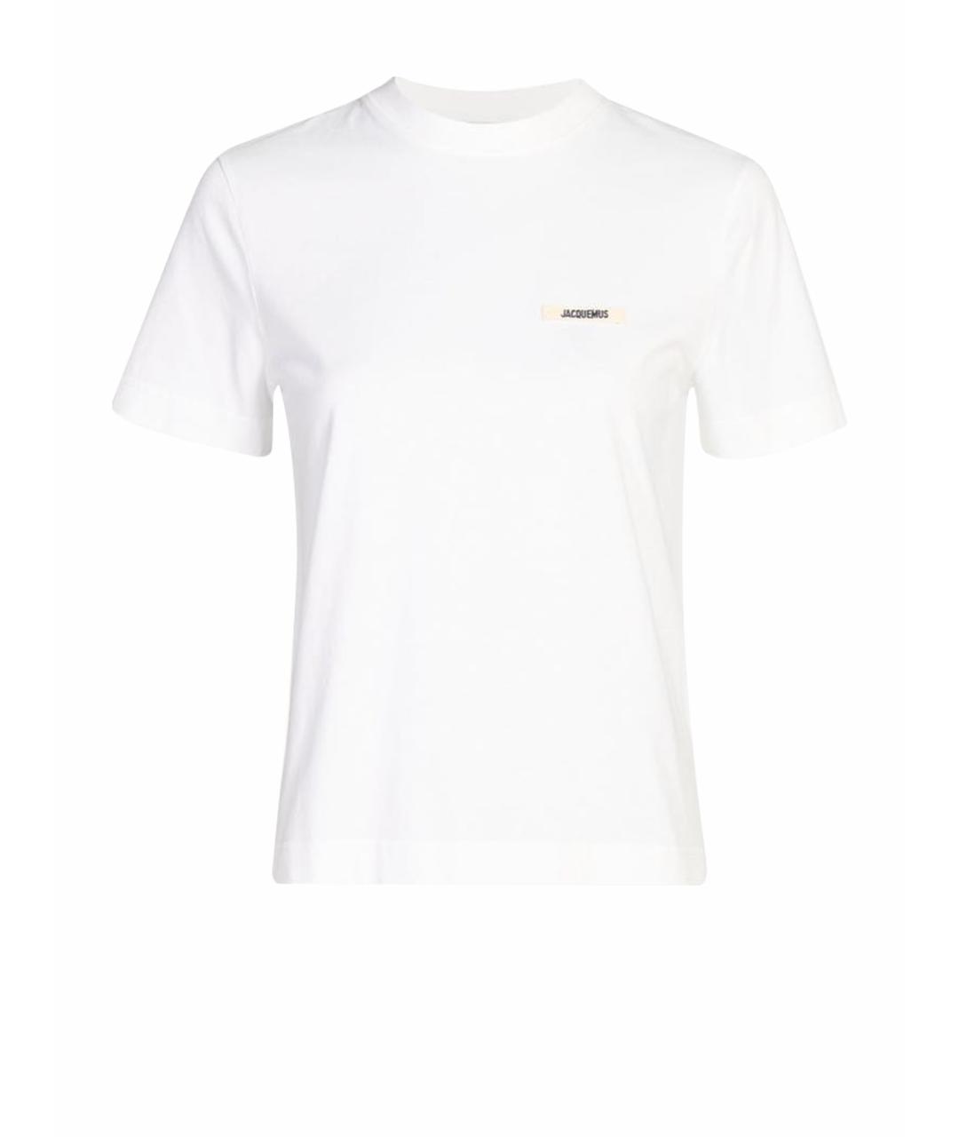 JACQUEMUS Белая хлопковая футболка, фото 1