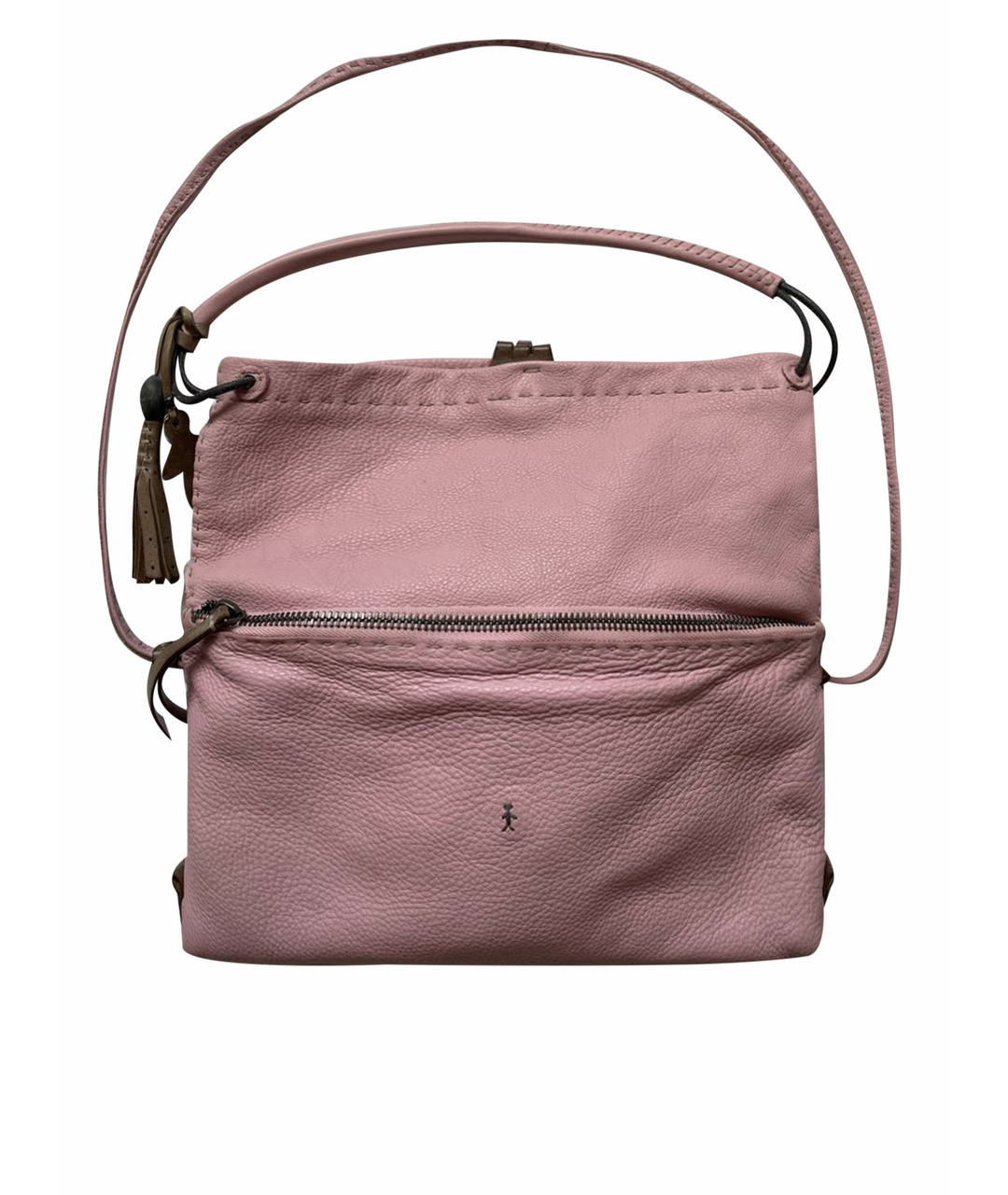 HENRY BEGUELIN Розовая кожаная сумка тоут, фото 1
