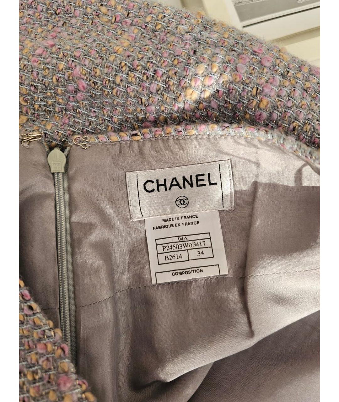 CHANEL Мульти юбка мини, фото 3