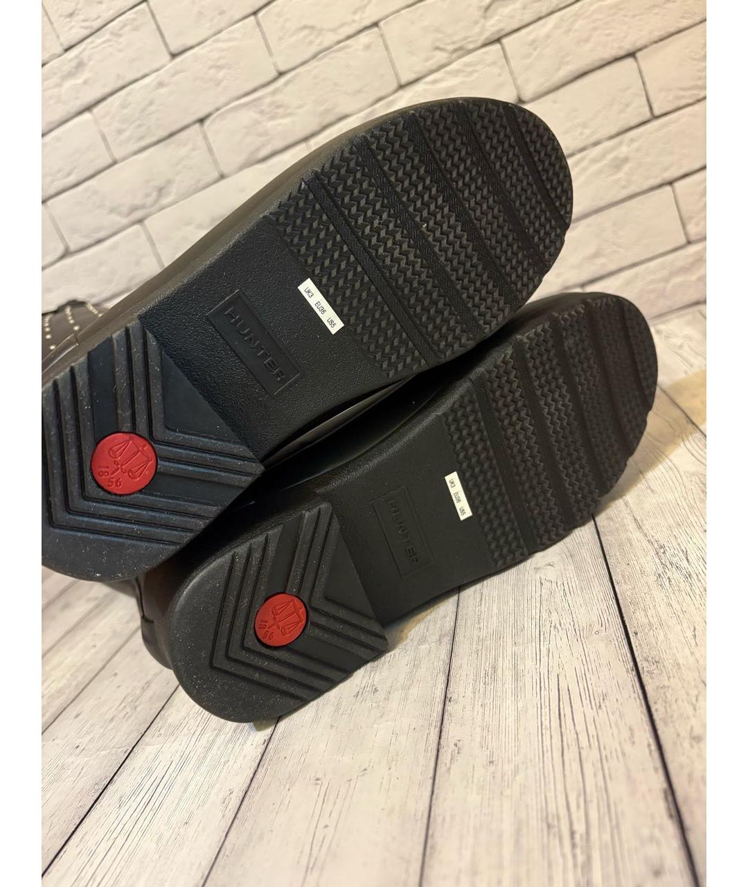 SAINT LAURENT Черные резиновые сапоги, фото 6