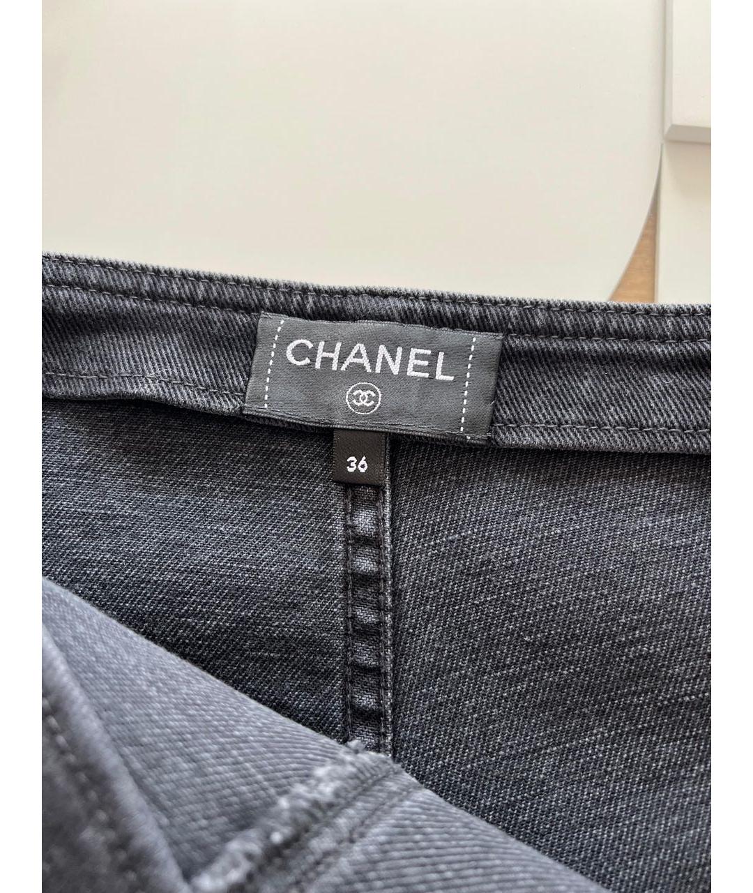 CHANEL Черные джинсы слим, фото 4