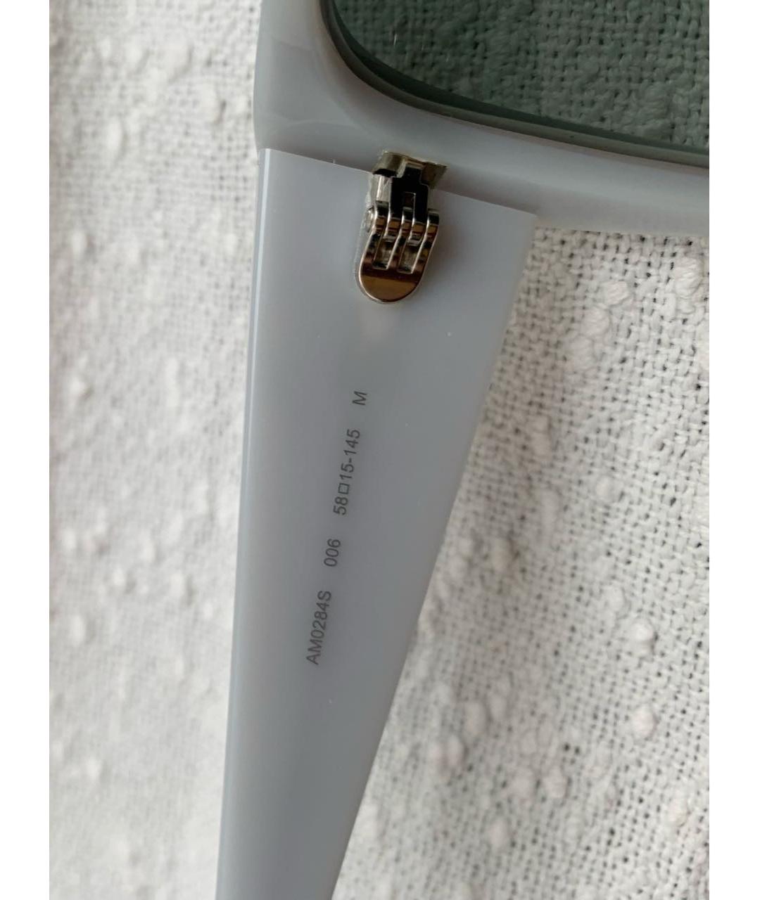 ALEXANDER MCQUEEN Голубые пластиковые солнцезащитные очки, фото 7