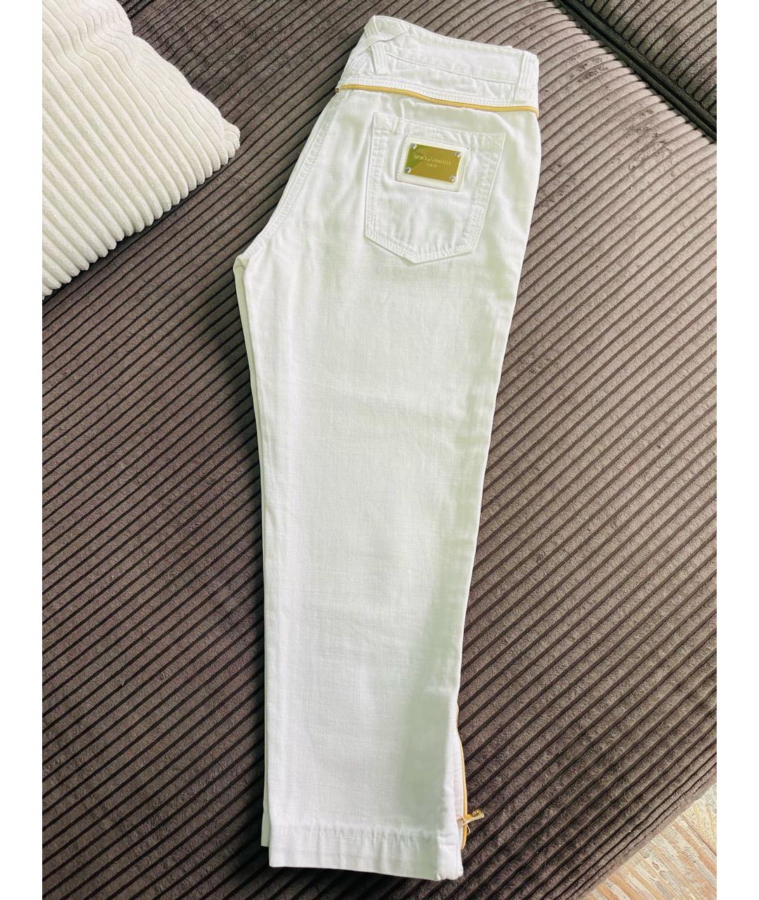 DOLCE&GABBANA Белые бриджи, фото 2